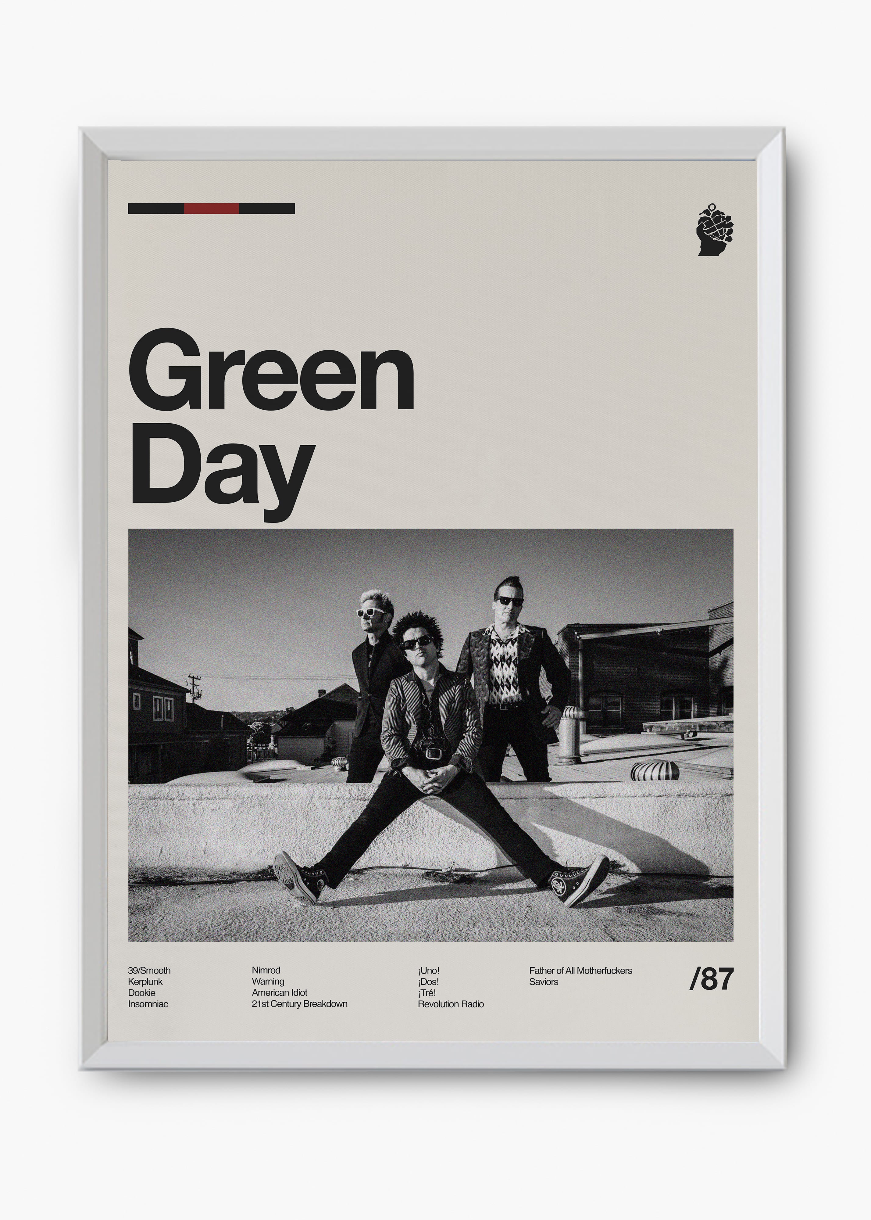 Quadro Green Day Banda