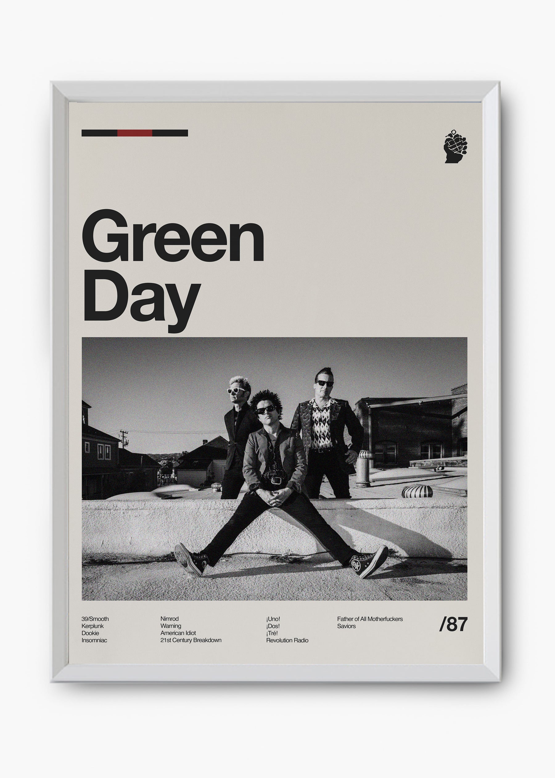 Quadro Green Day Banda