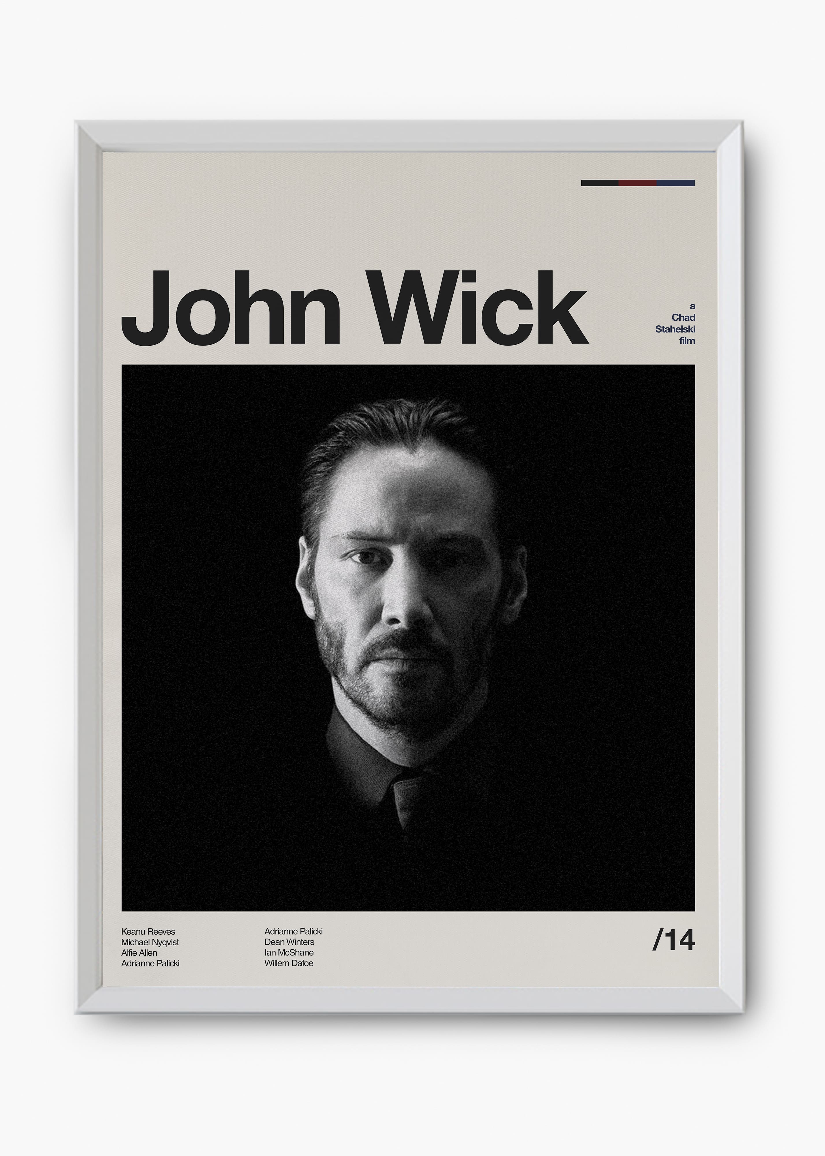Quadro decorativo John Wick — arte de cinema para parede | Cübe Quadros