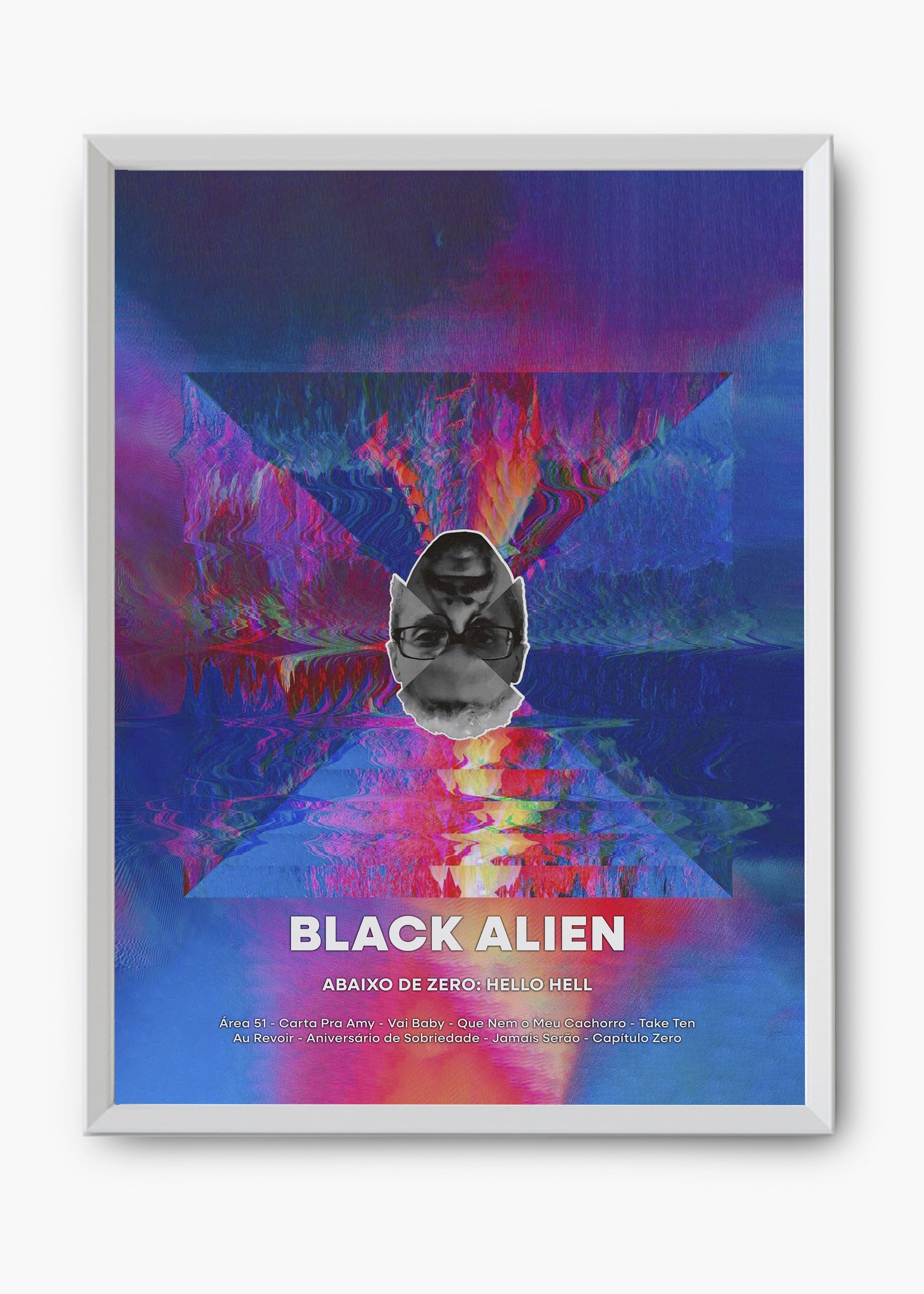 Quadro Black Allien Abaixo de Zero Hello Hell Capa