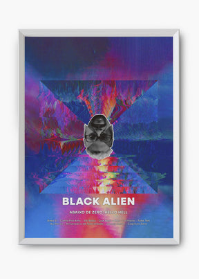 Quadro Black Allien Abaixo de Zero Hello Hell Capa