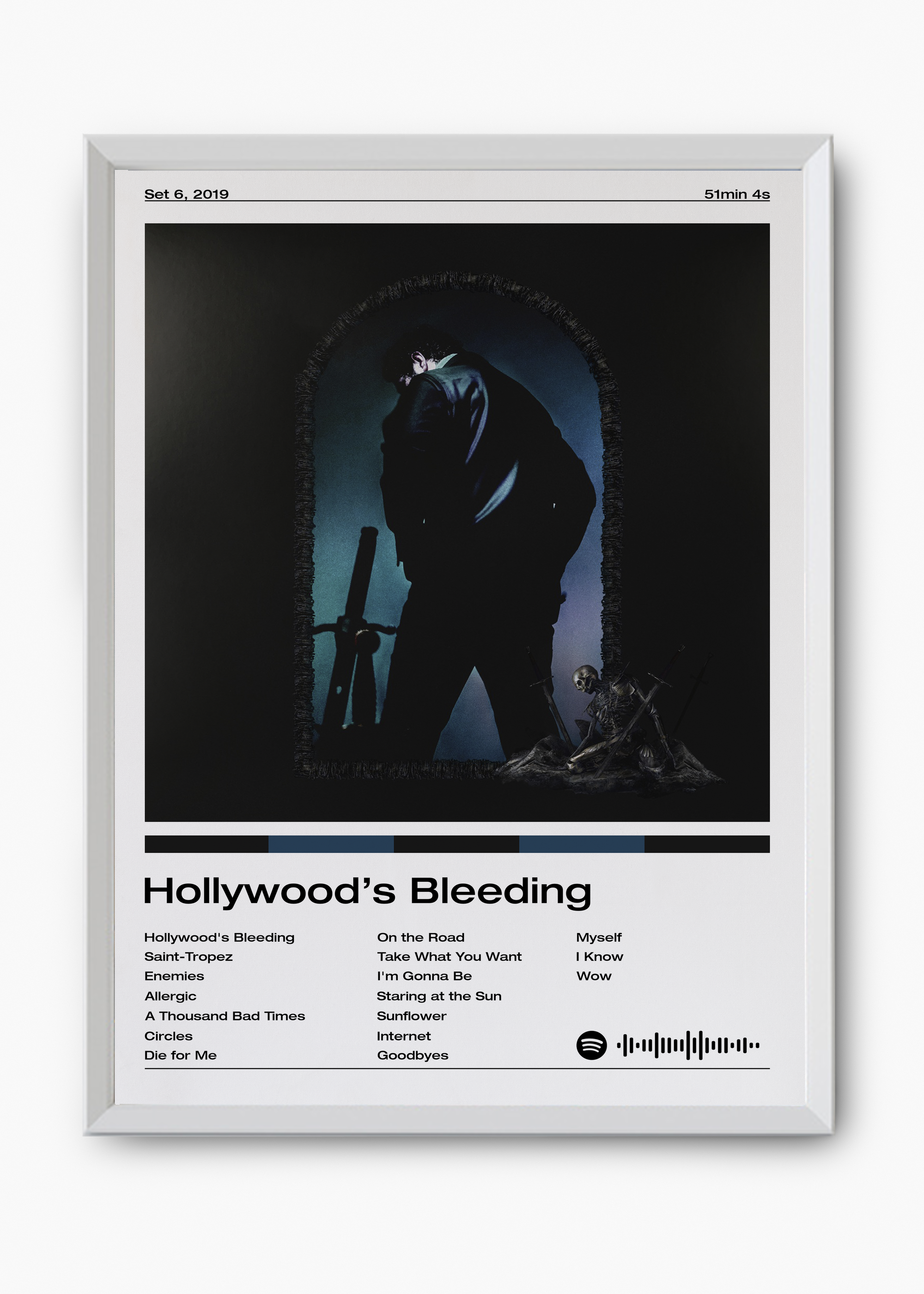 Quadro Post Malone Hollywood's Bleeding - 8