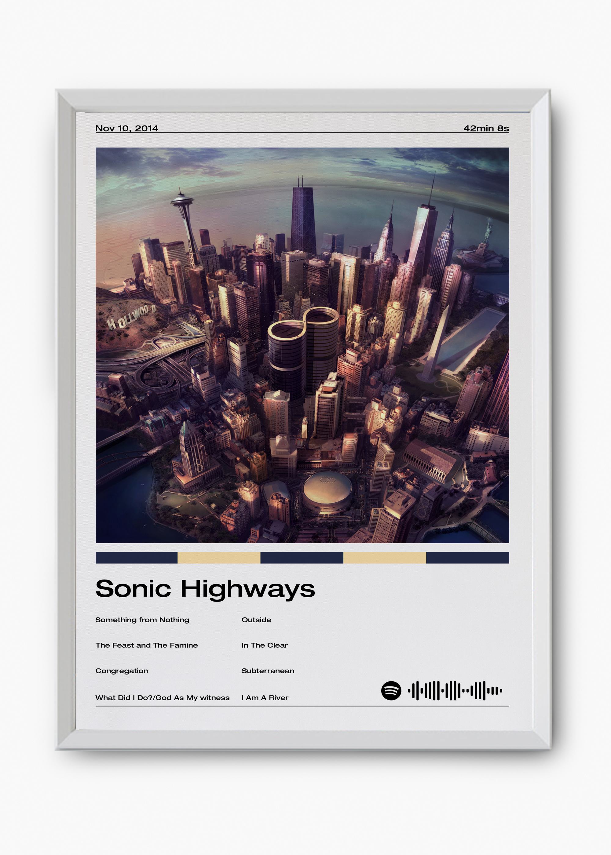 Quadro Foo Fighters Sonic Highways - 8