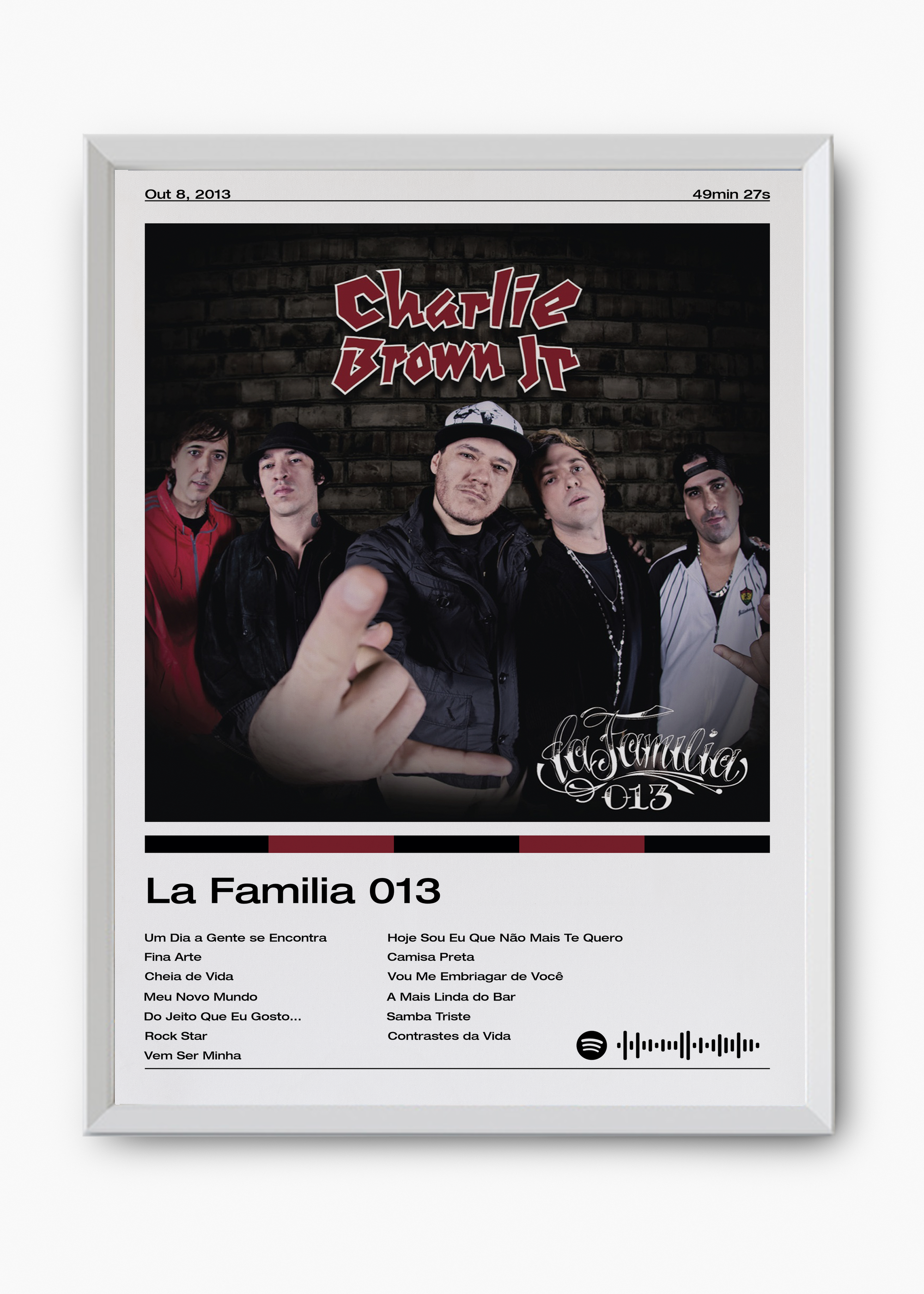 Quadro Charlie Brown Jr. La Familia 013 - 8