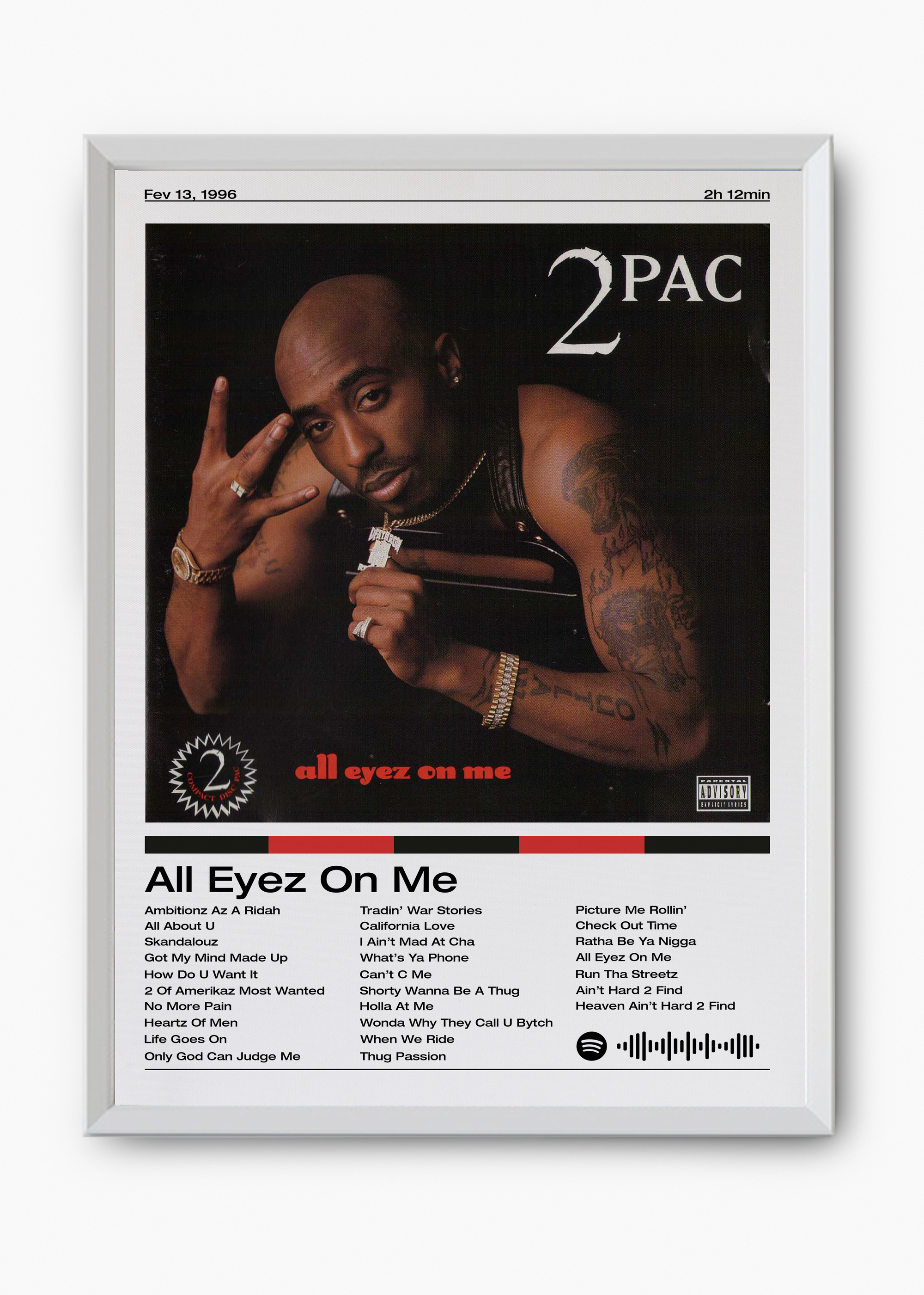 Quadro 2PAC All Eyez On Me - 8