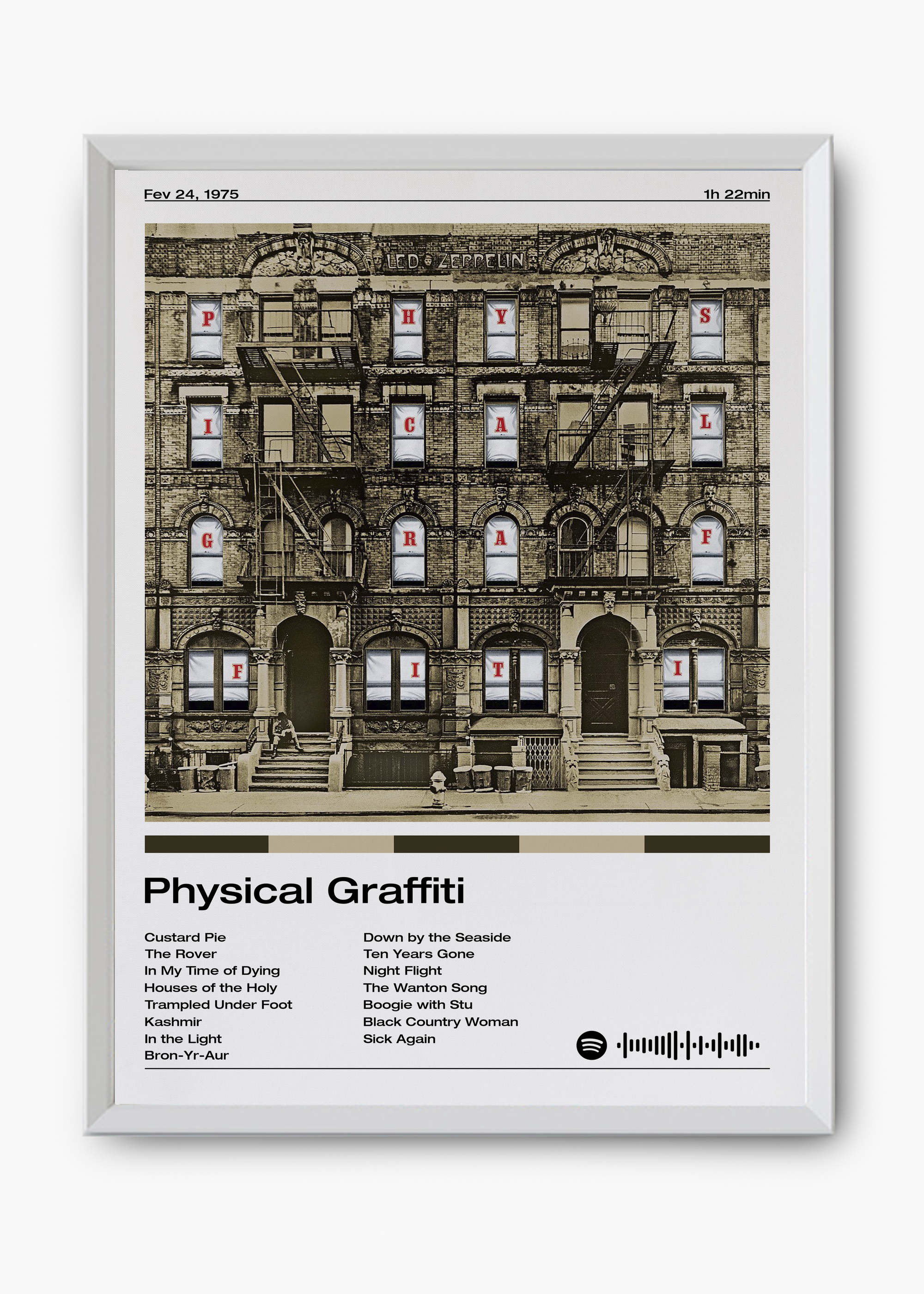 Quadro Led Zeppelin Physical Graffiti - 8