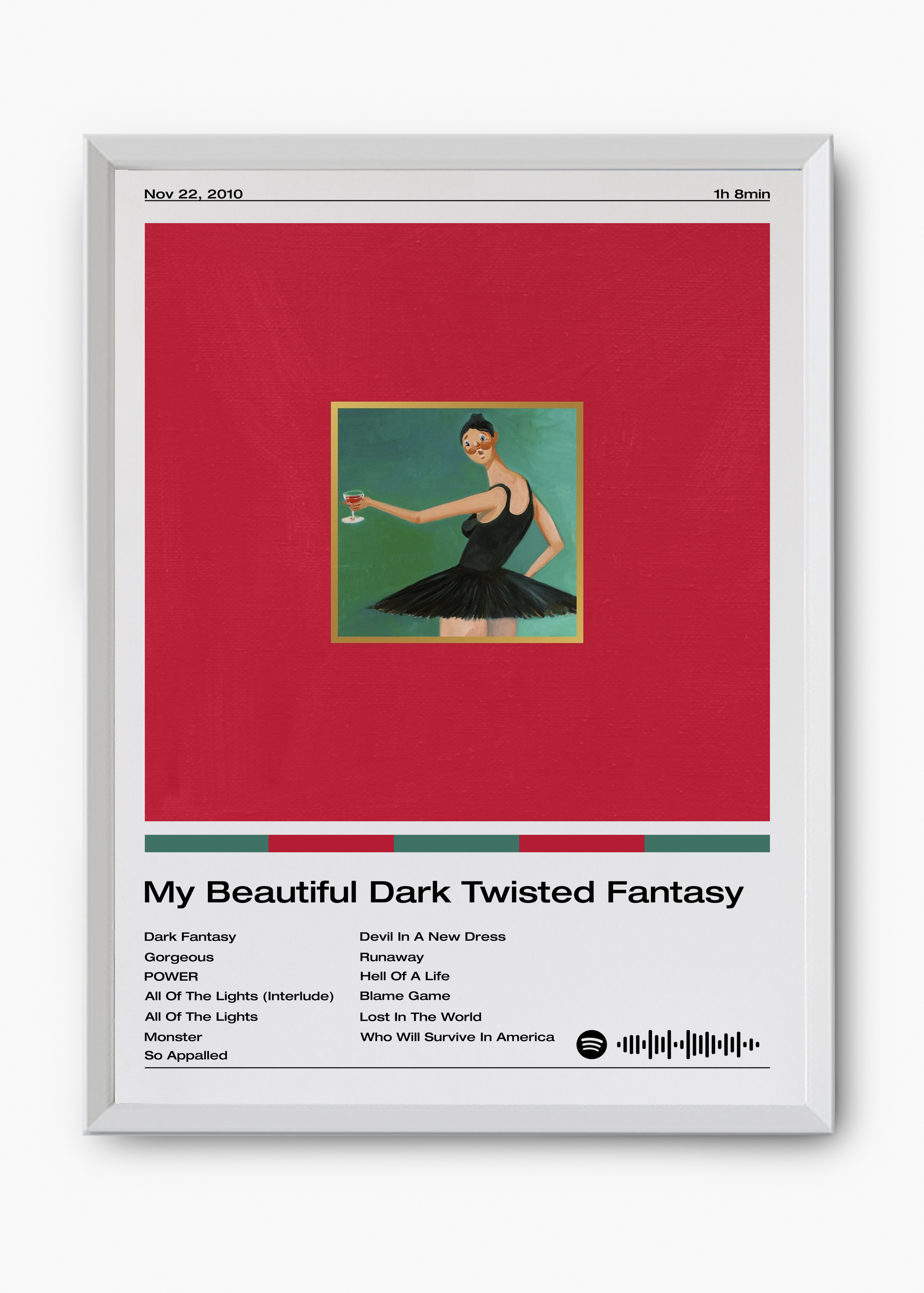 Quadro Kanye West My Beautiful Dark Twisted Fantasy - 8