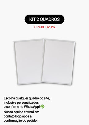 Kit 2 Quadros A Sua Escolha