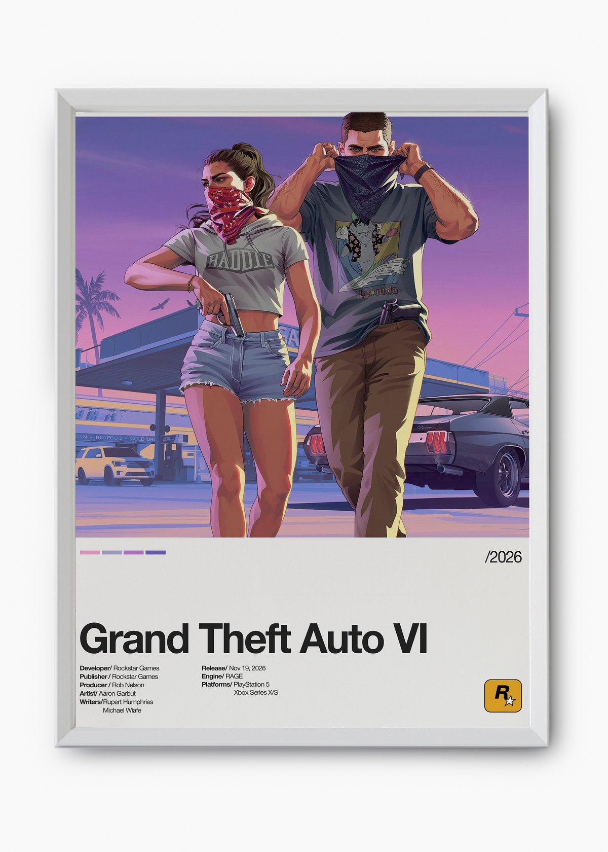 Quadro Grand Theft Auto VI : GTA 6 - 8