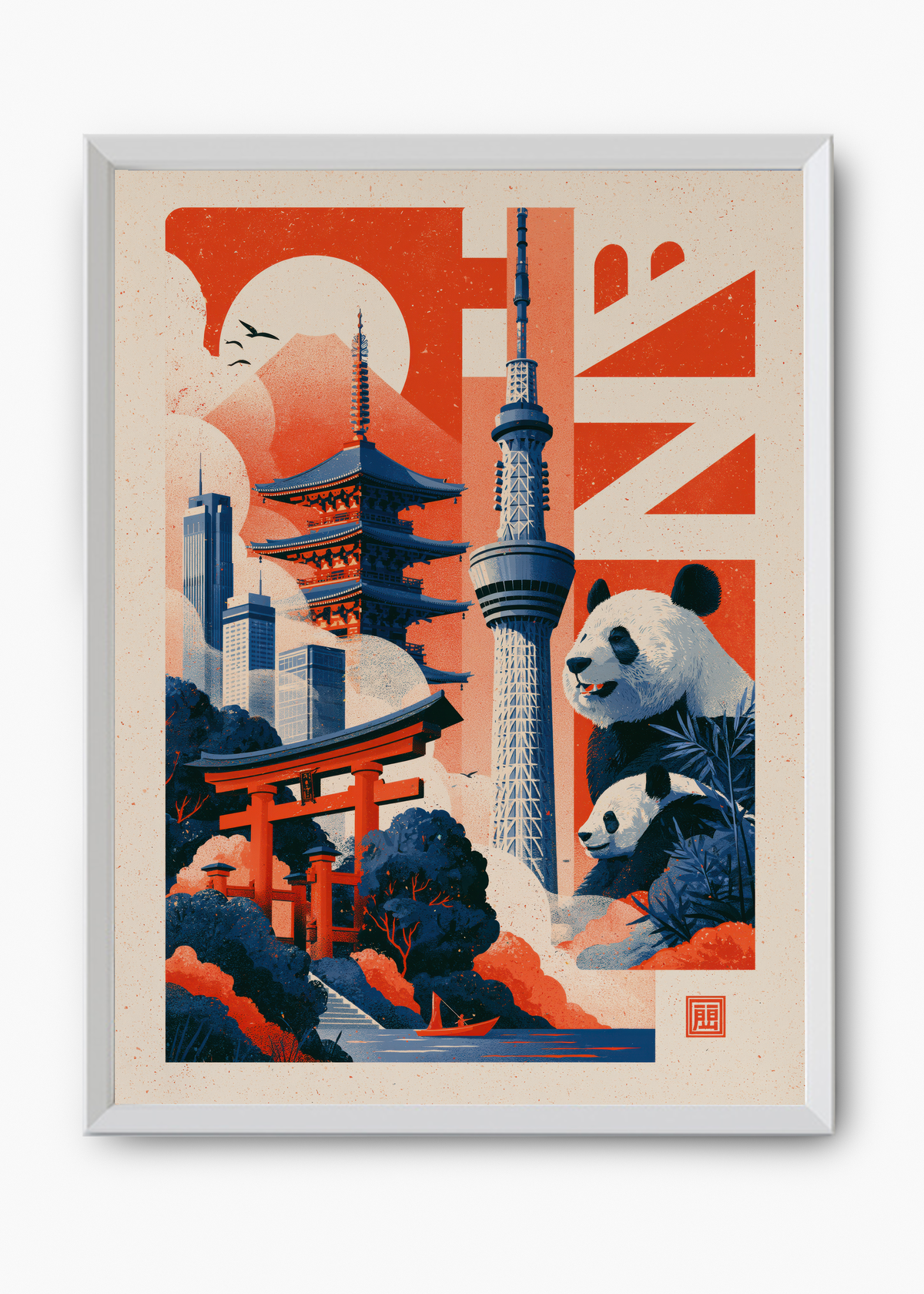 Quadro Japonês Tóquio Panorama - 8