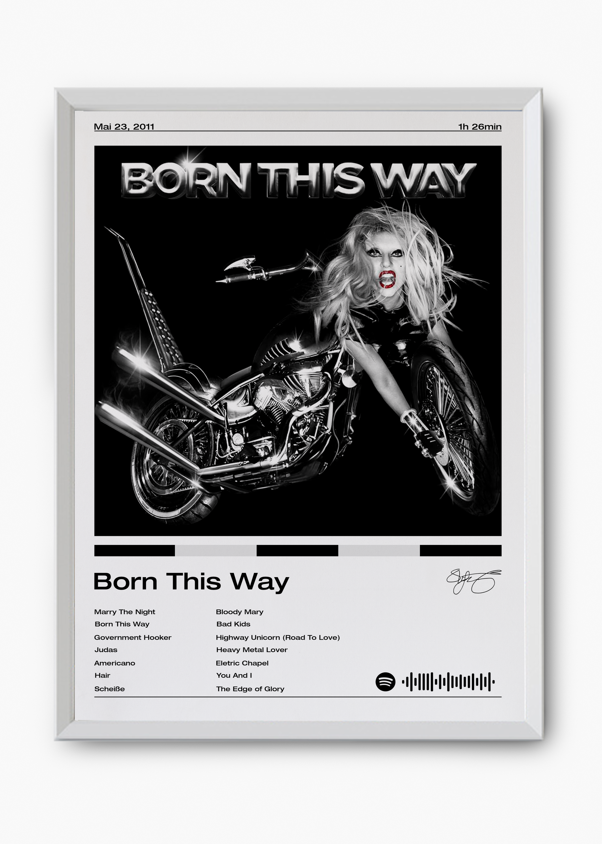 Quadro Lady Gaga Born This Way - 8