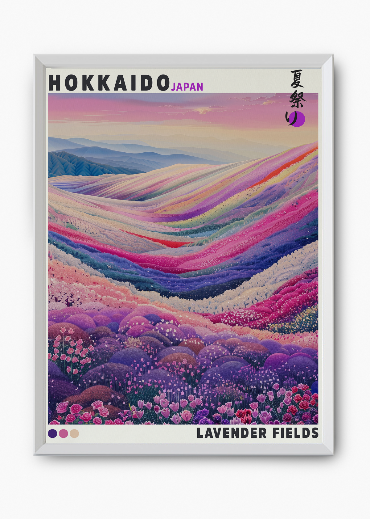 Quadro Japones Lavender Fields - 8