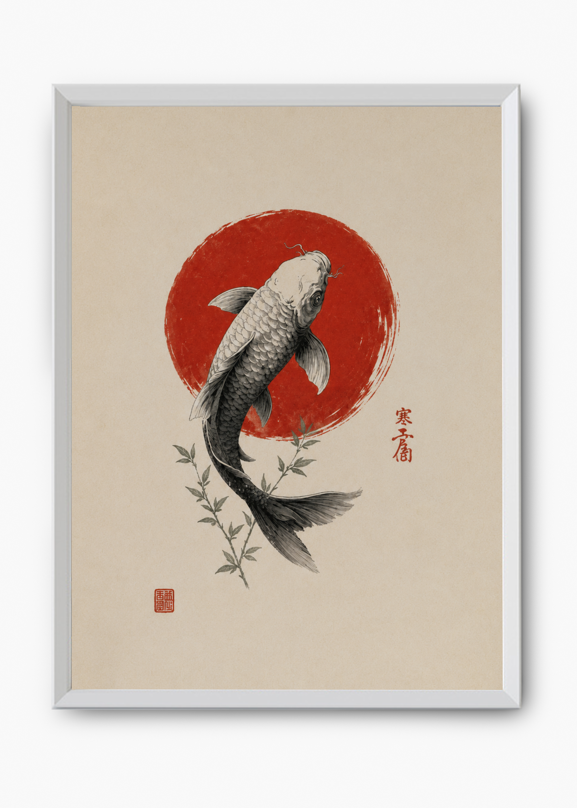 Quadro Japonês Koi Enso - 8
