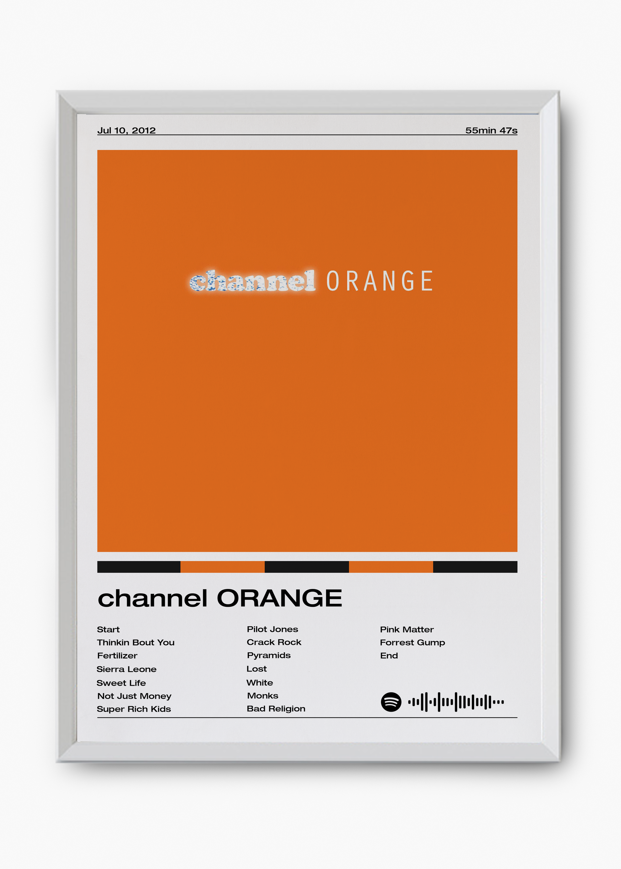 Quadro Frank Ocean Channel Orange - 8