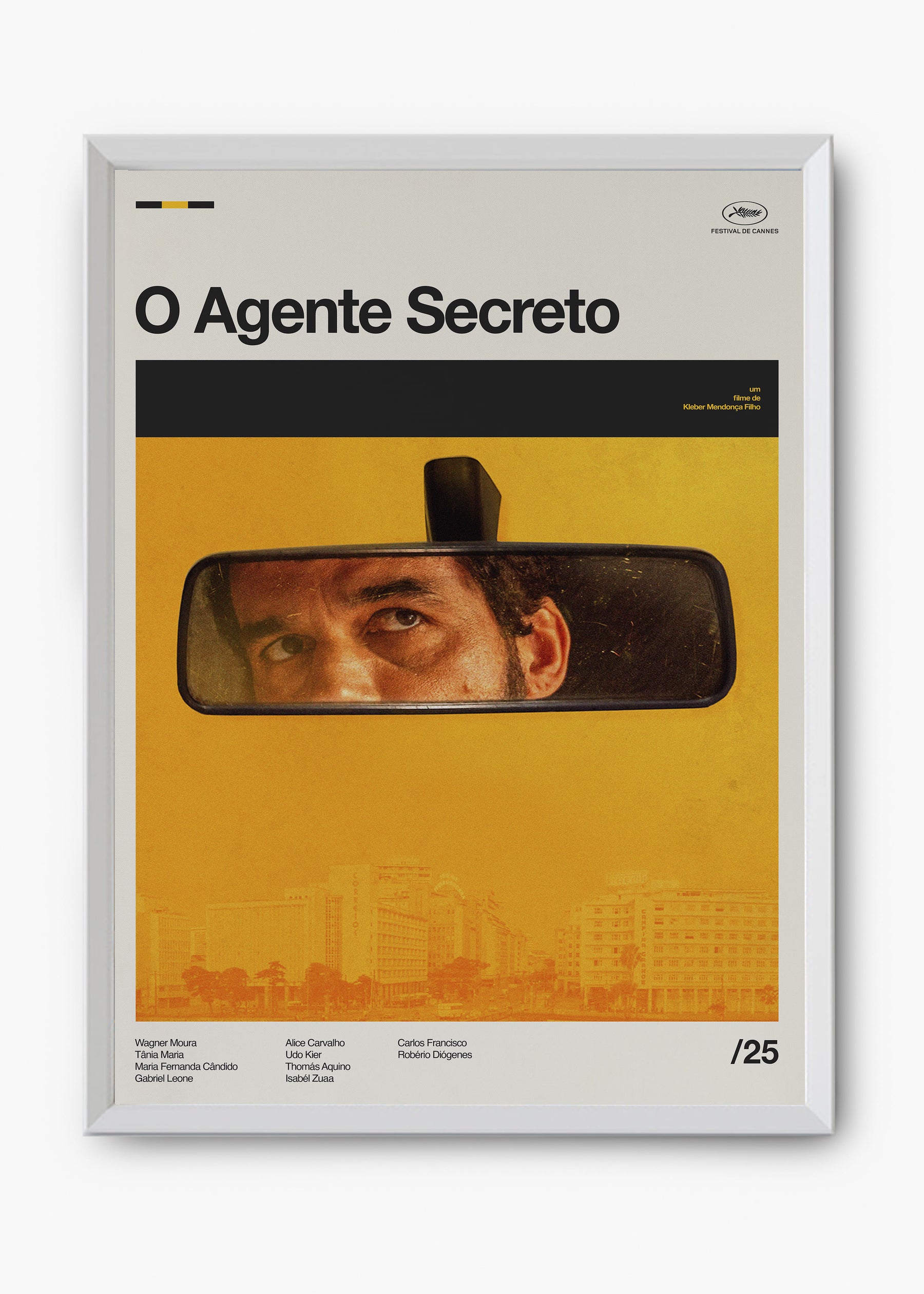 Quadro O Agente Secreto - Wagner Moura