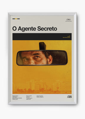 Quadro O Agente Secreto - Wagner Moura