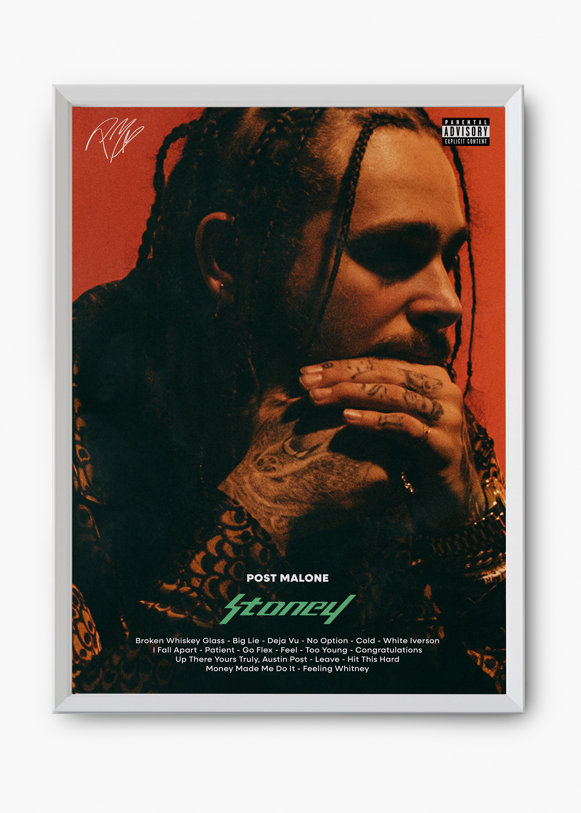 Quadro Post Malone Stoney Capa - 8
