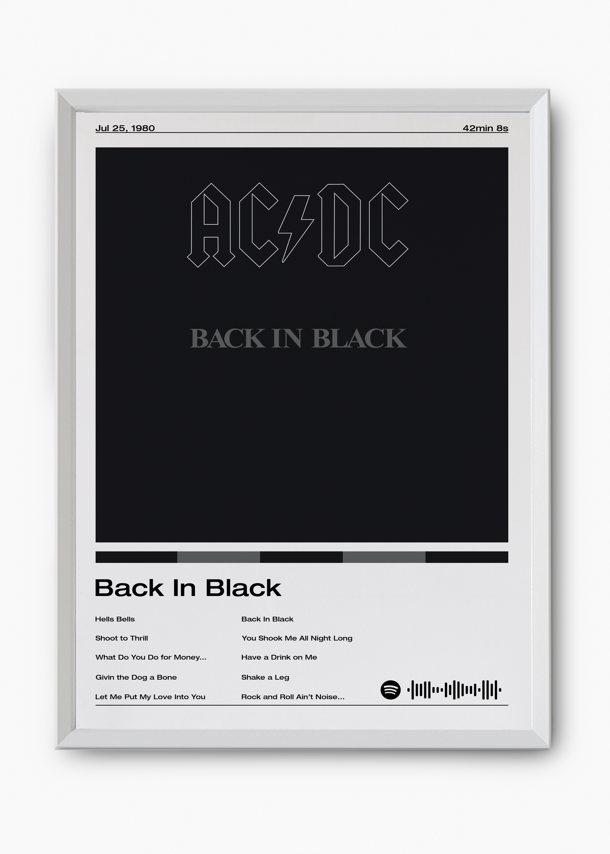 Quadro AC:DC Back in Black v2 - 8