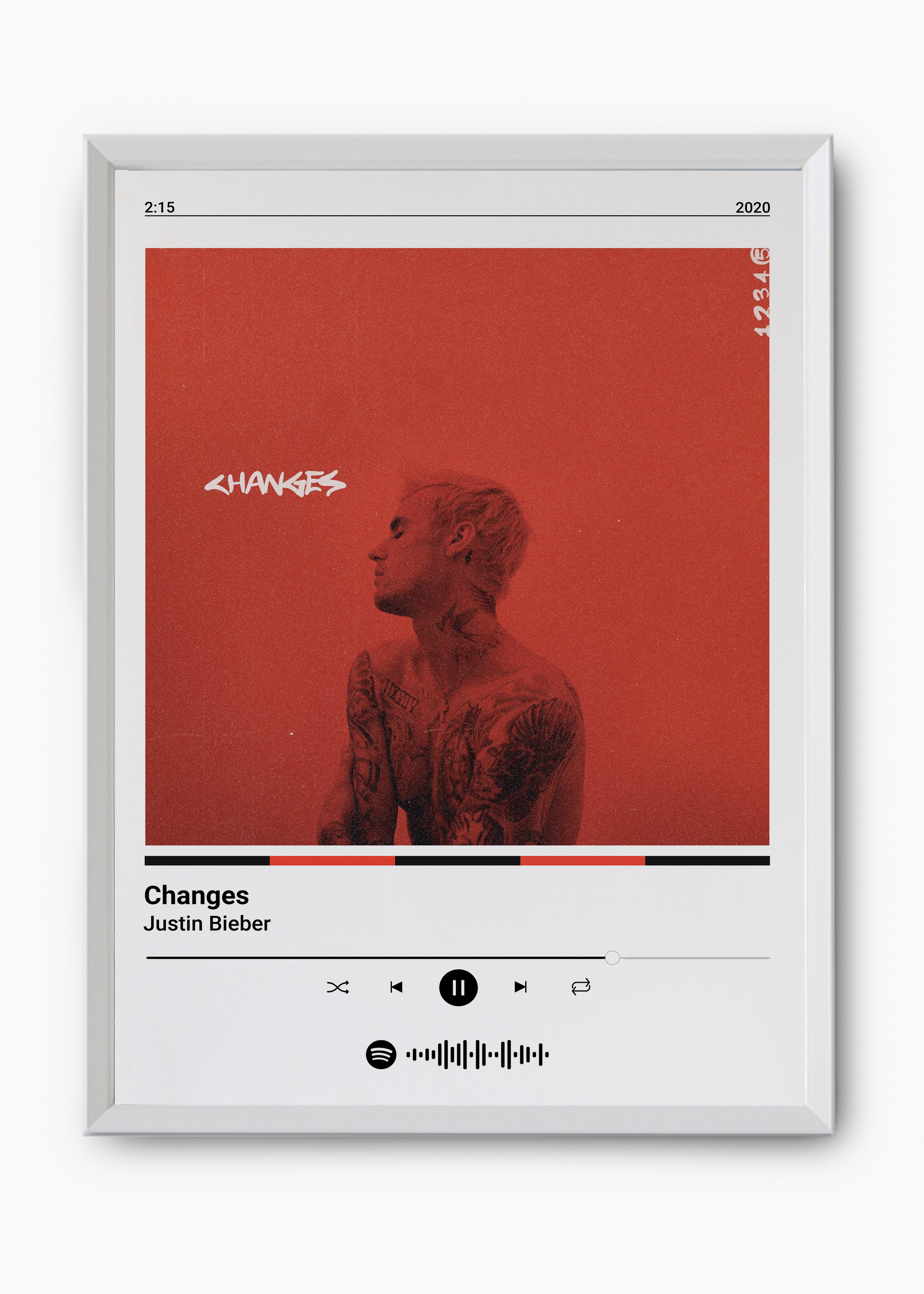 Quadro Justin Bieber Changes - 8
