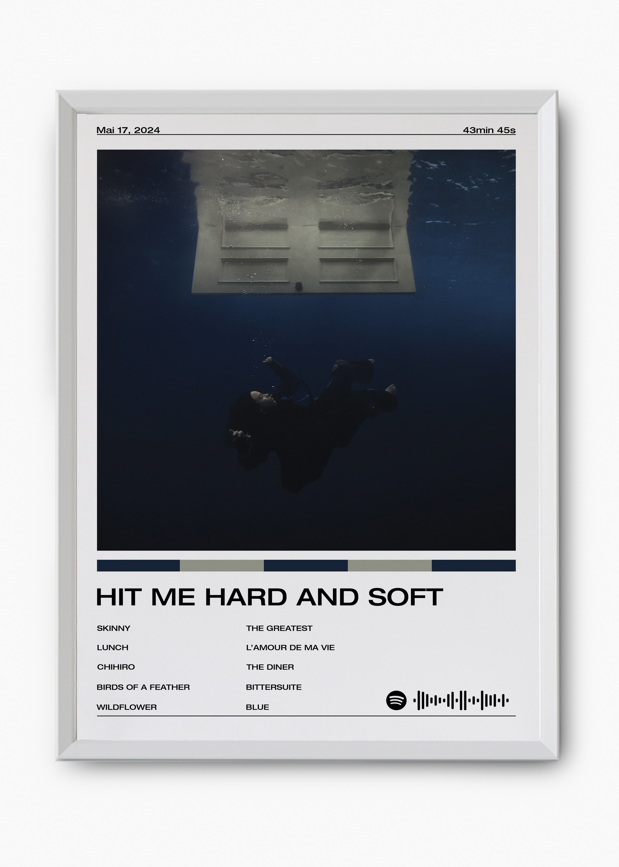 Quadro Billie Eilish Hit Me Hard and Soft - 8