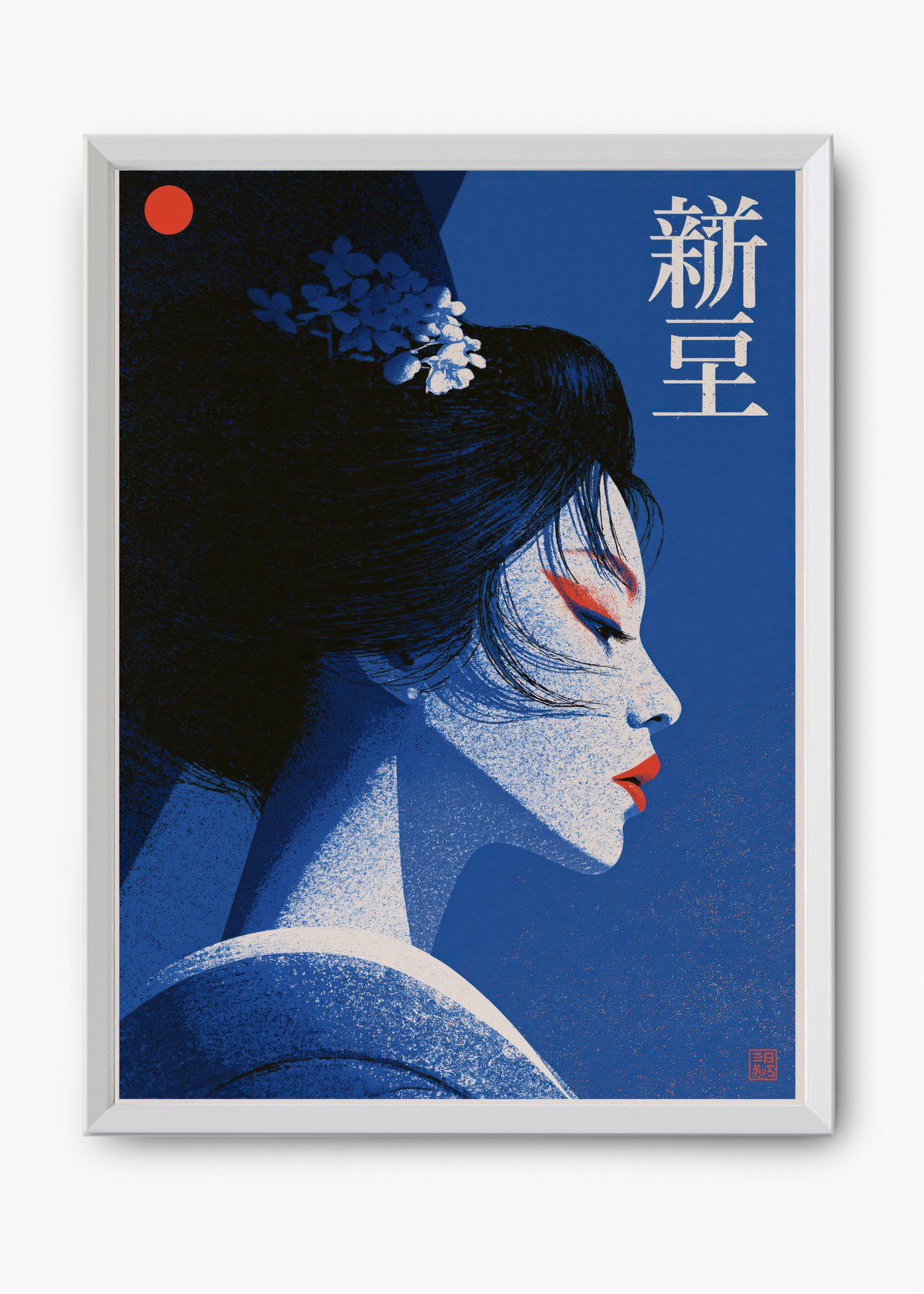 Quadro Japonês Blue Geisha - 8