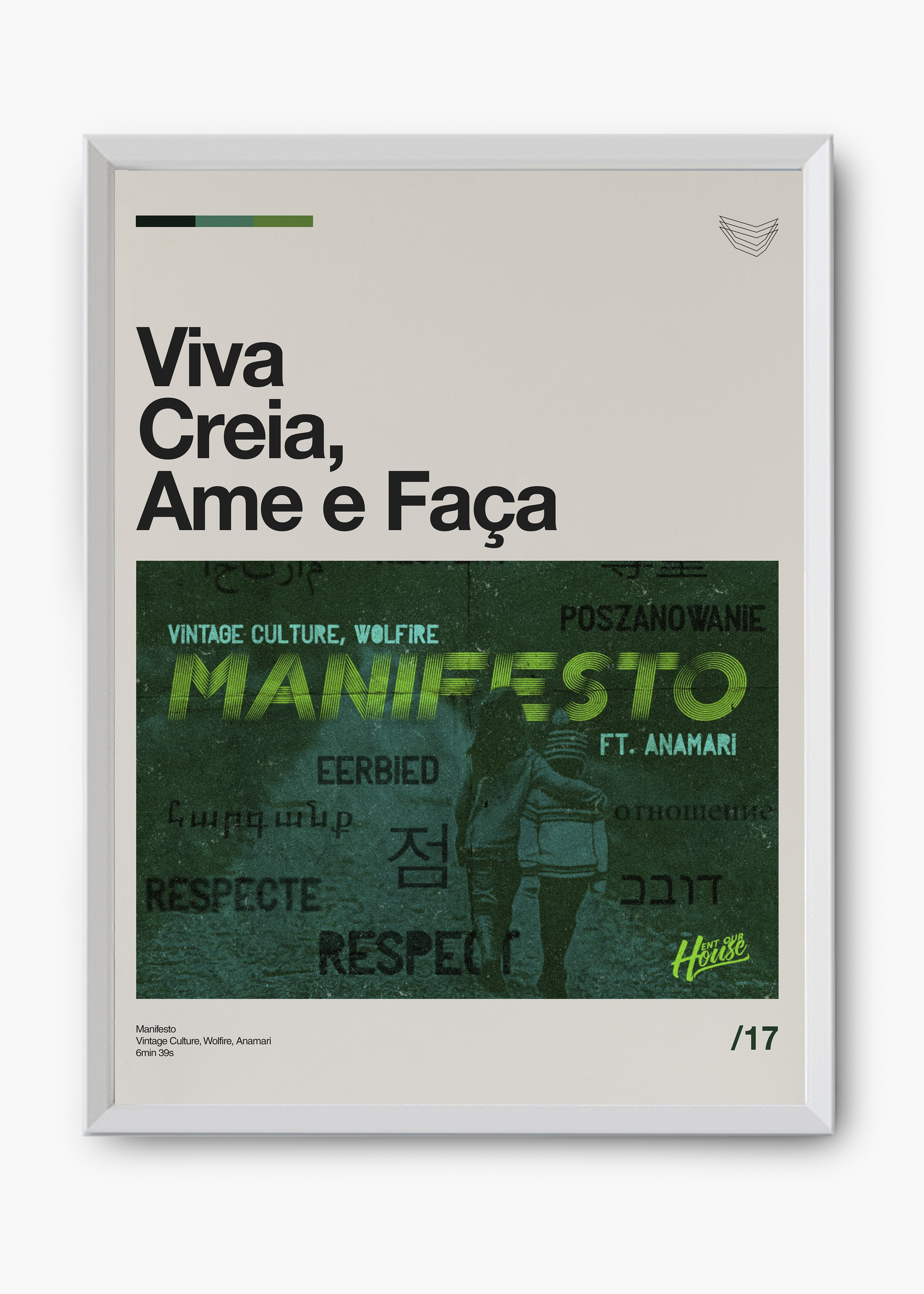 Quadro Vintage Culture Viva Creia, Ame e Faça - 8