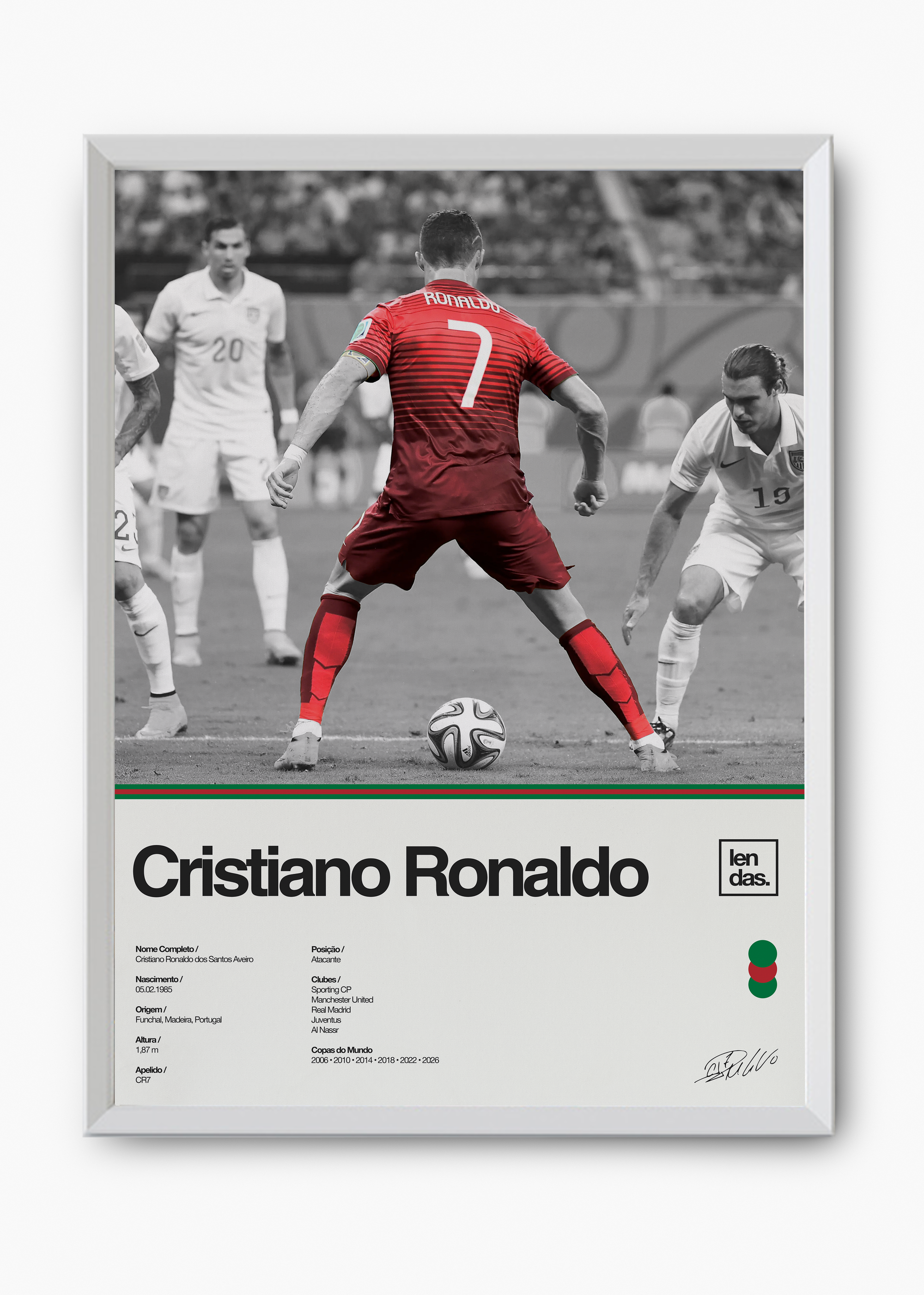 Quadro Cristiano Ronaldo CR7 - 8