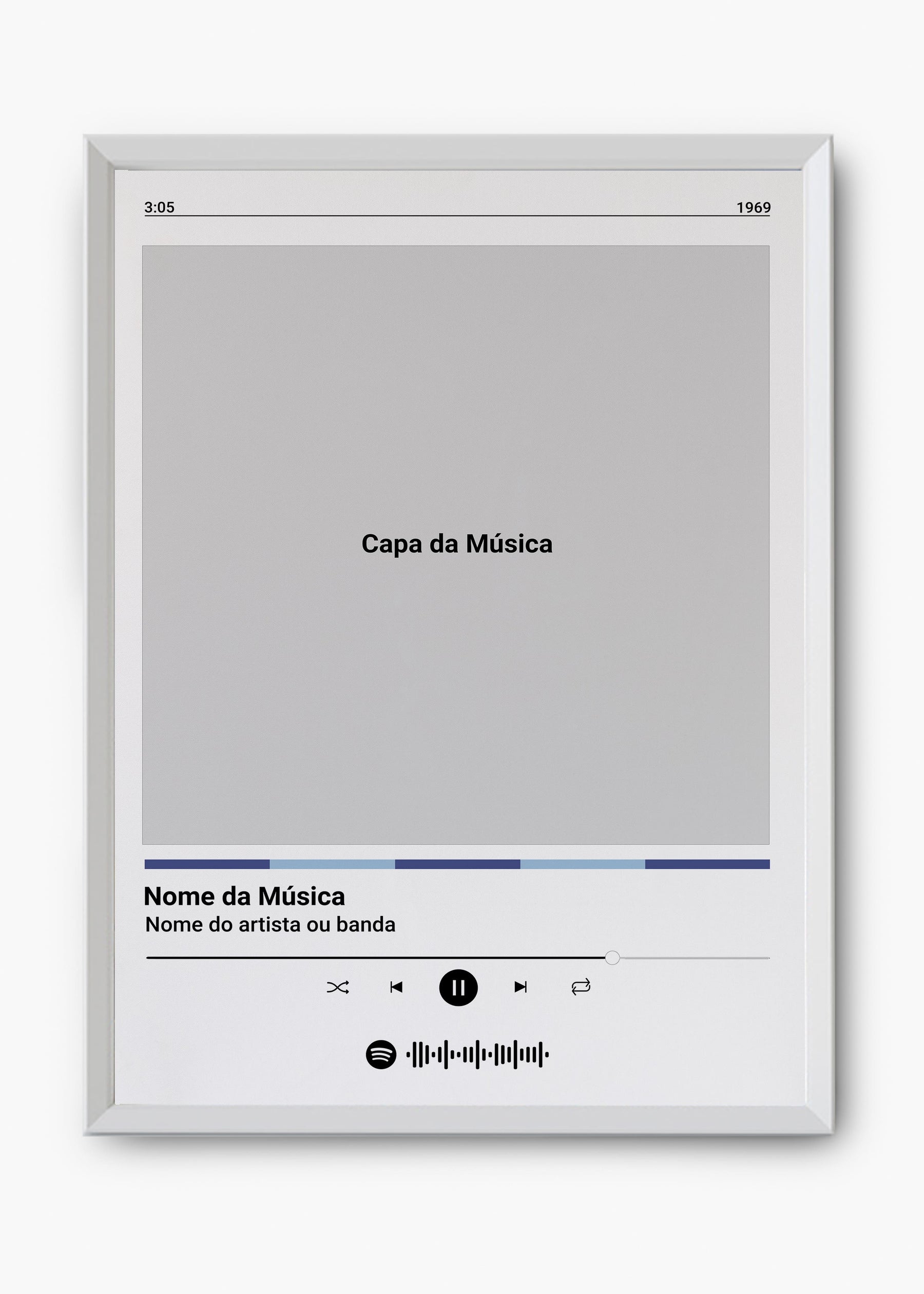 Quadro Spotify Personalizável - Música