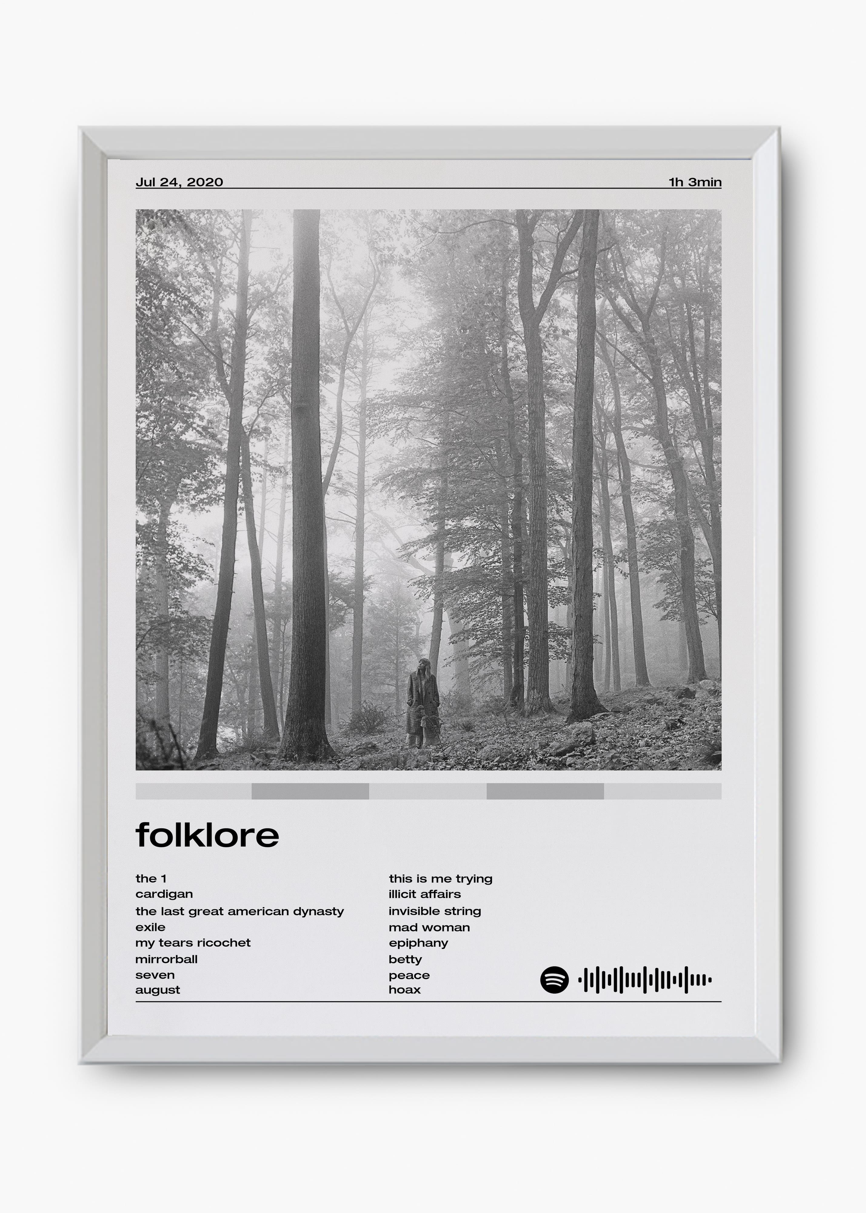 Quadro Taylor Swift Folklore