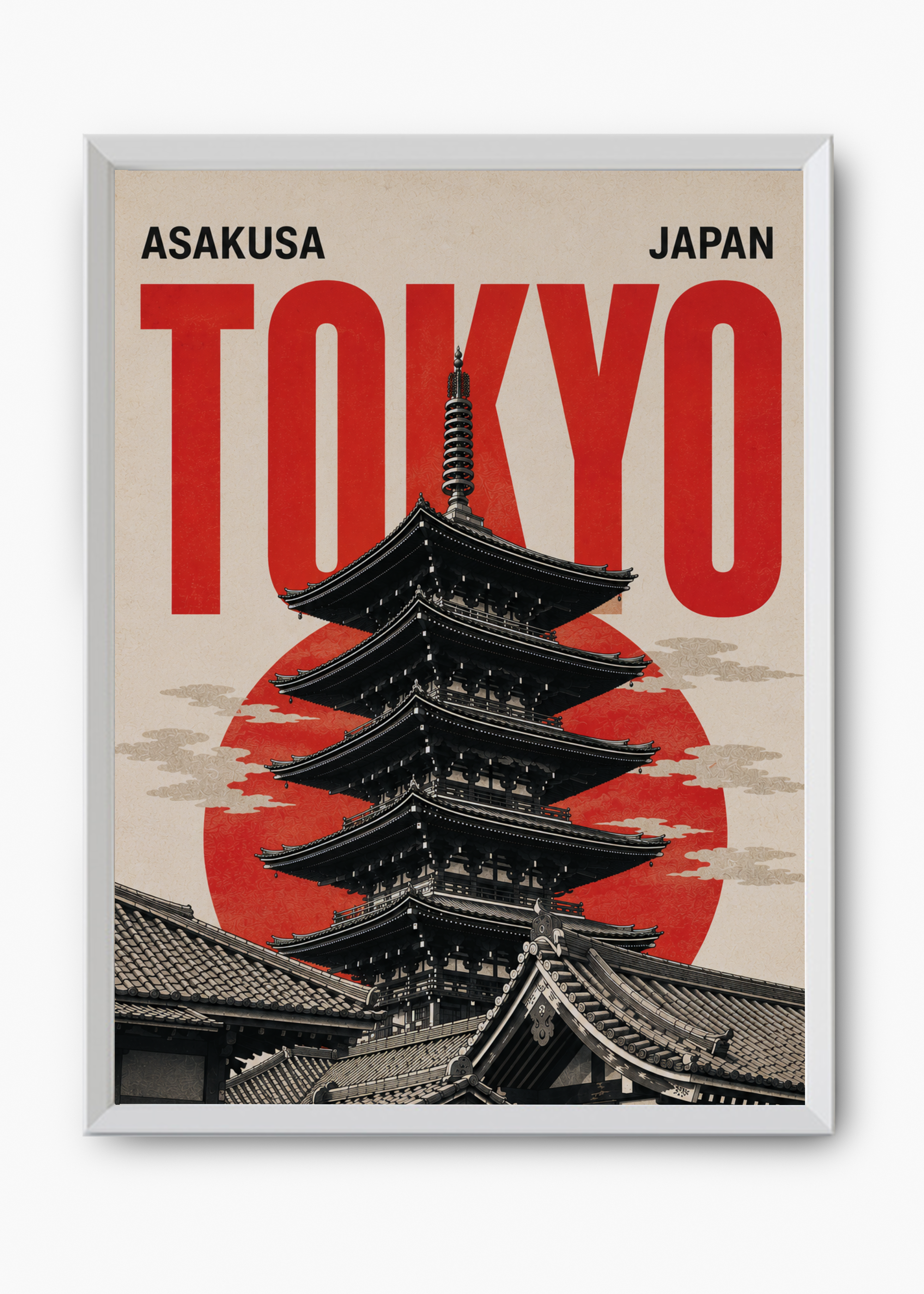 Quadro Japonês Asakusa Red - 8
