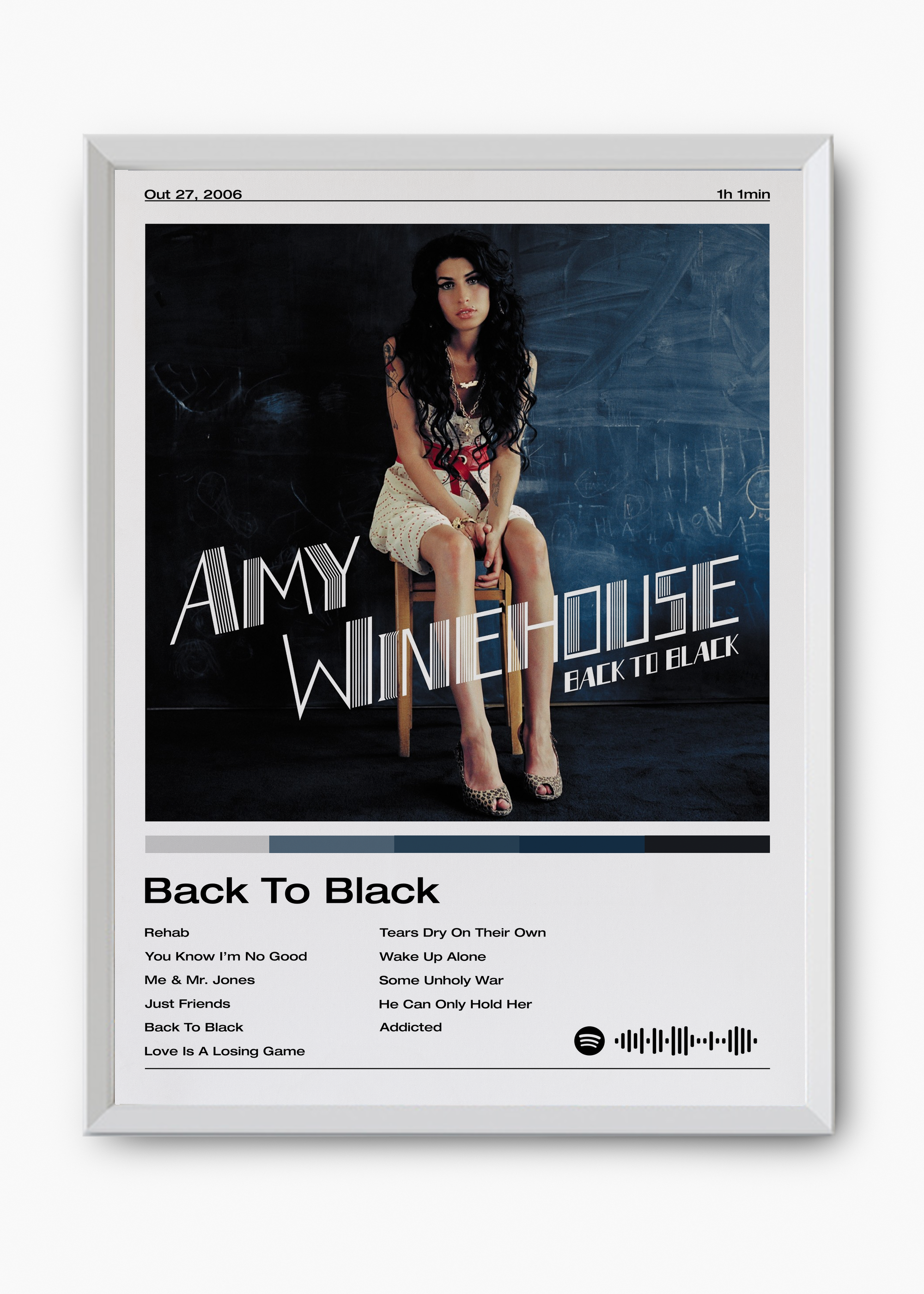 Quadro Amy Winehouse Back To Black - 8
