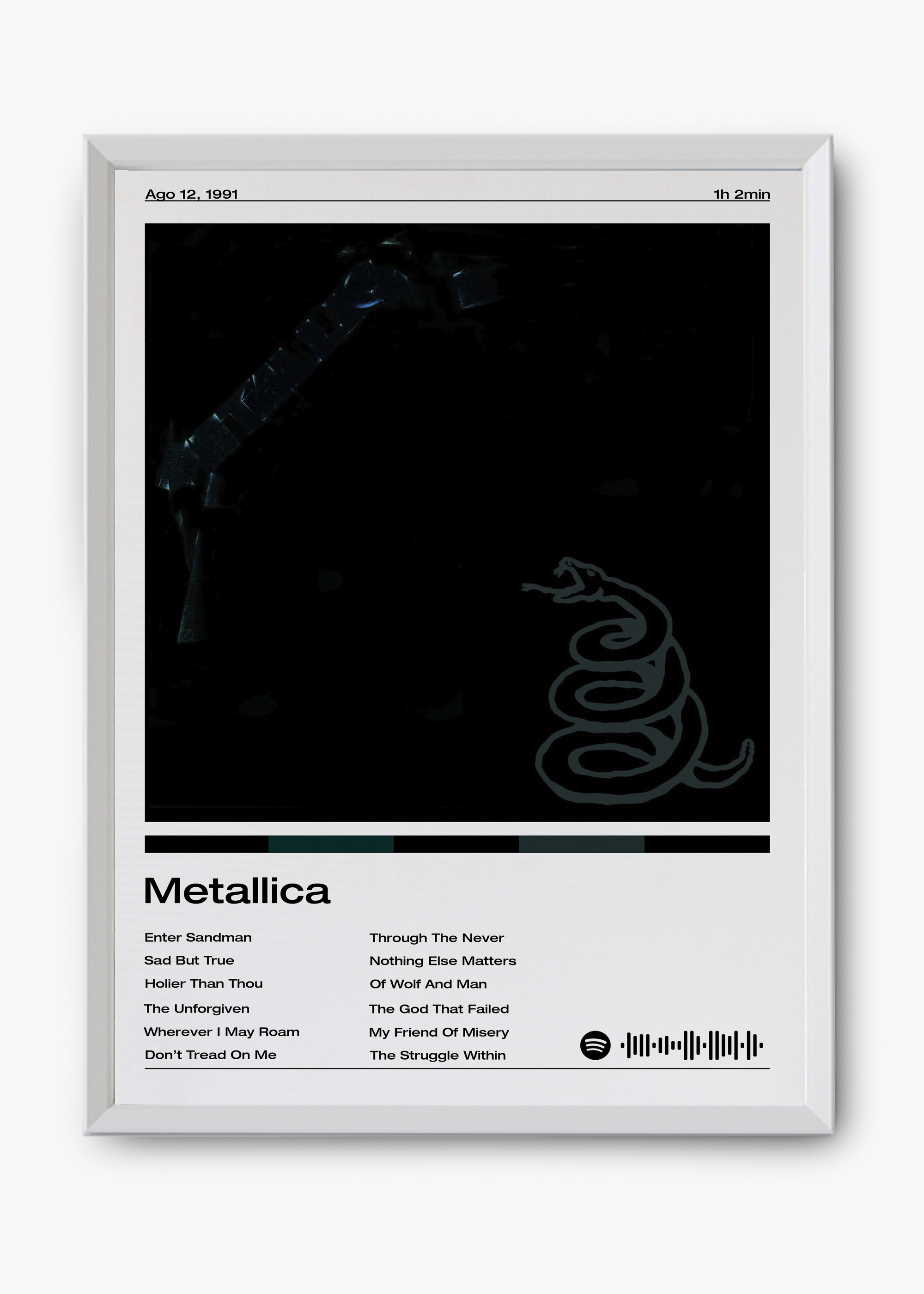 Quadro Metallica Album Metallica - 8