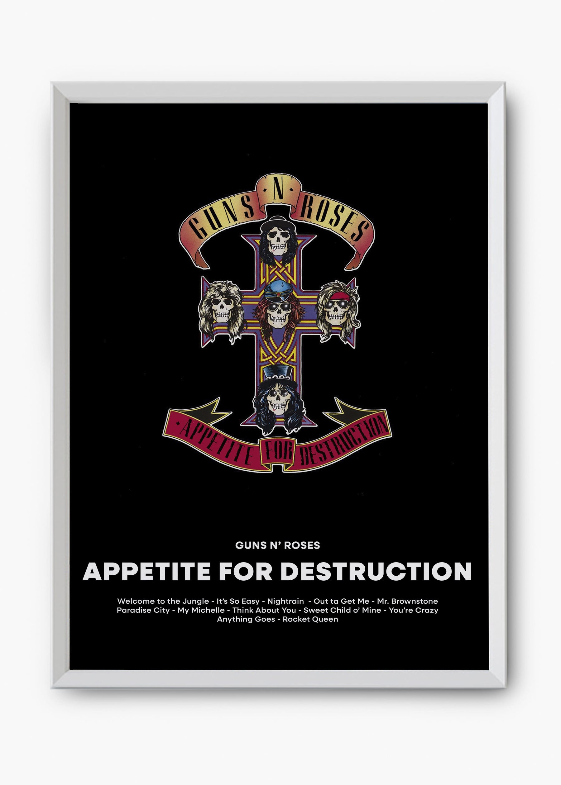 Quadro Guns N' Roses Appetite For Destruction Capa
