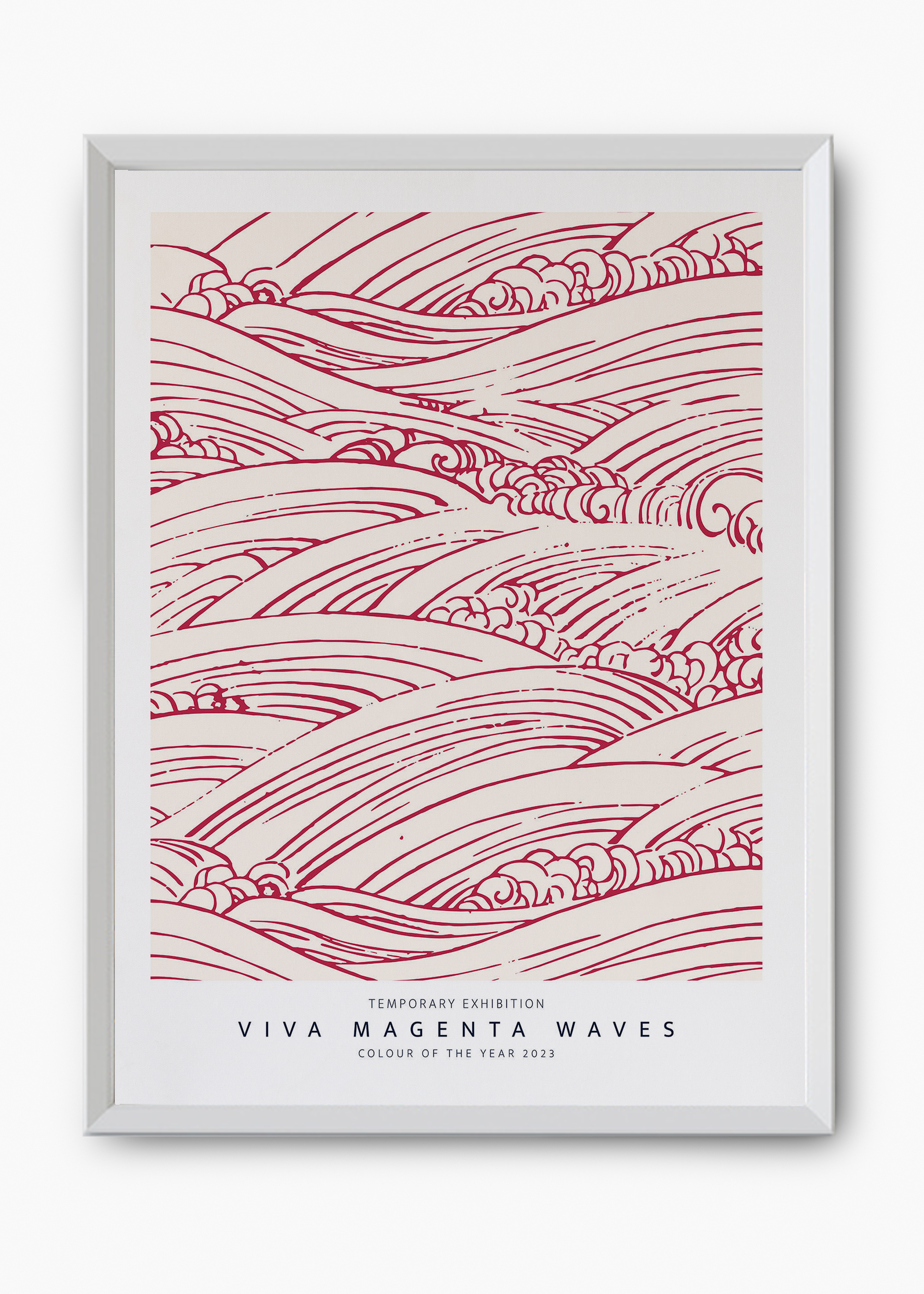 Quadro Magenta Waves - 8