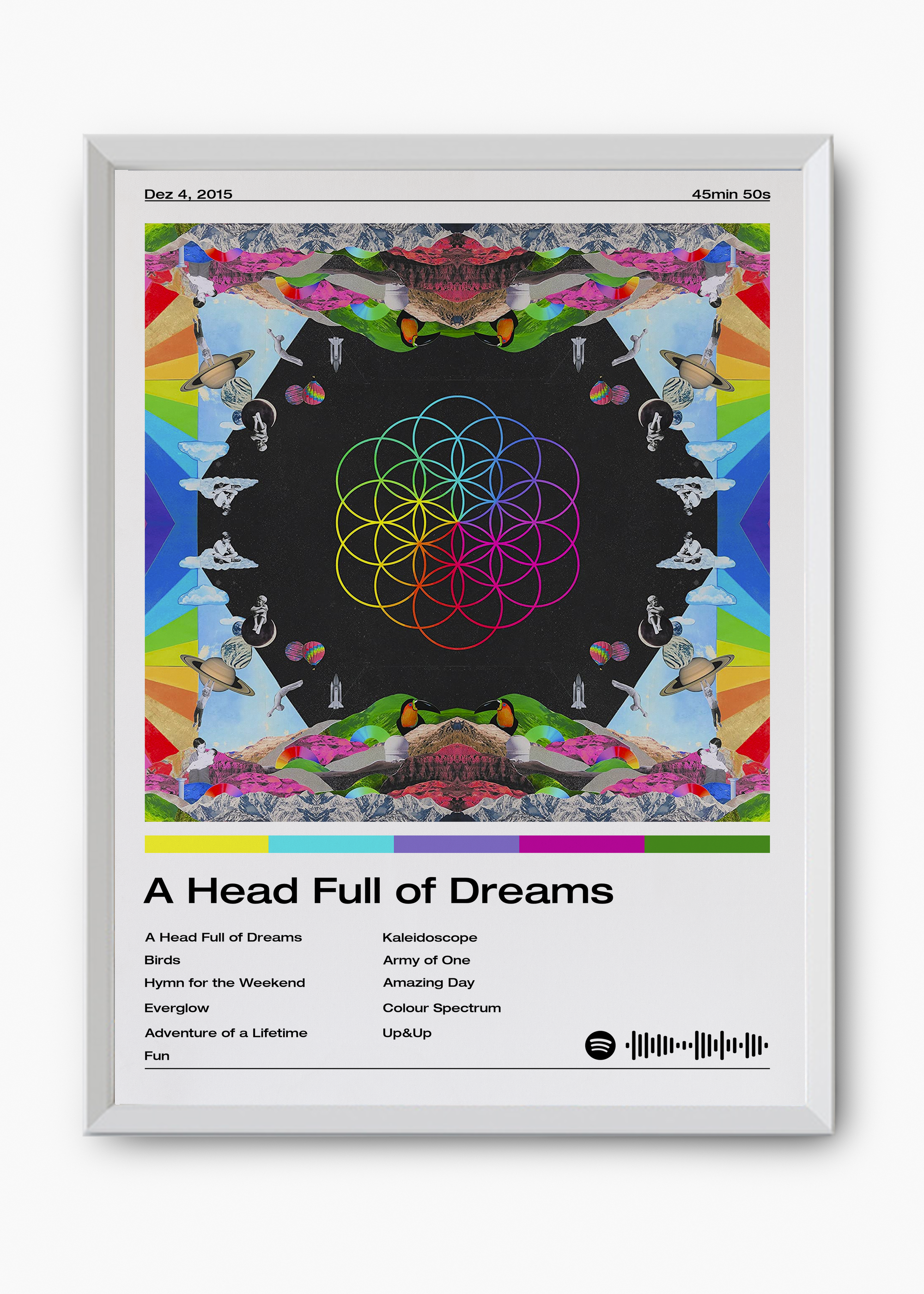 Quadro Coldplay A Head Full of Dreams - 8