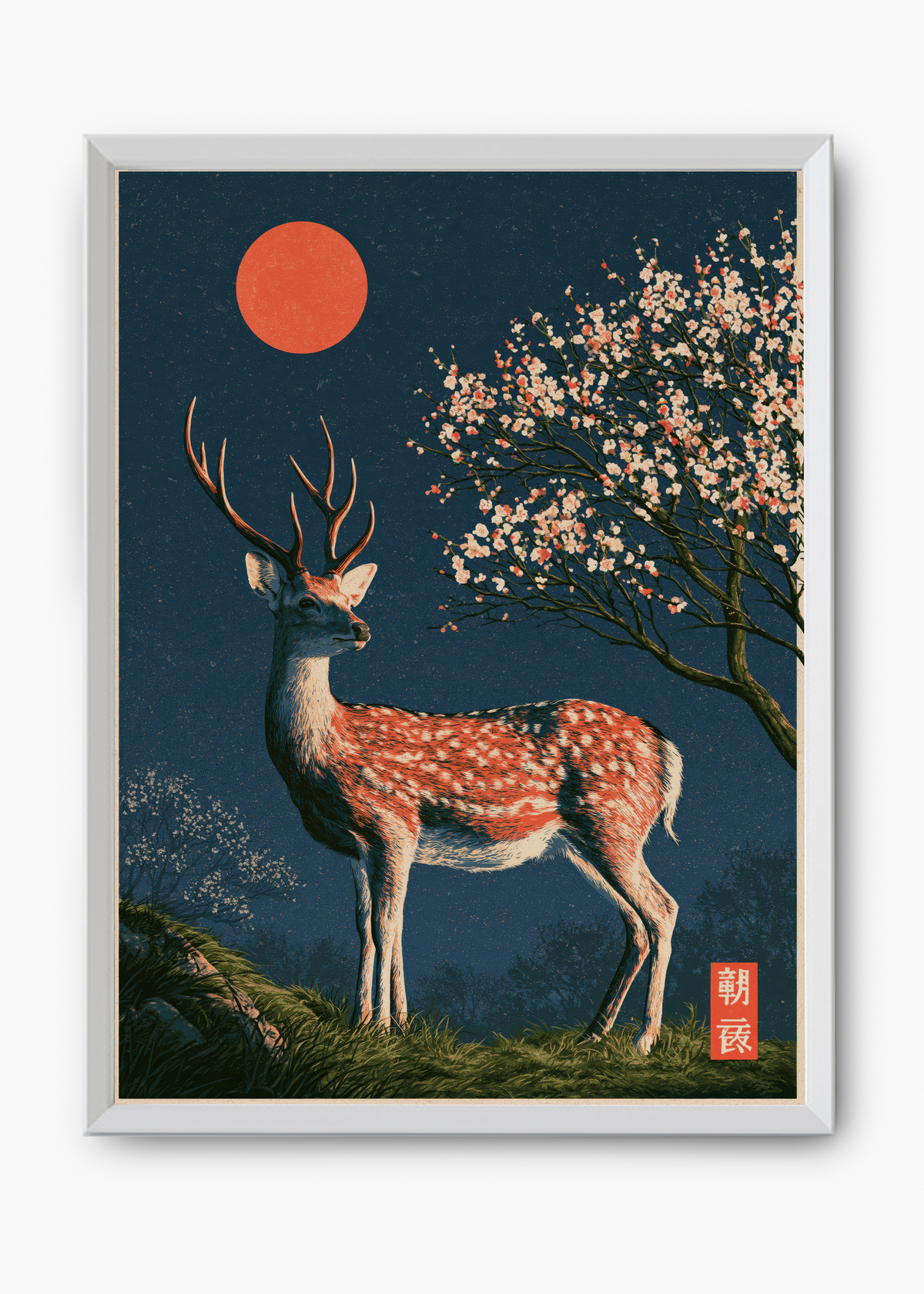 Quadro Japonês Sacred Deer - 8