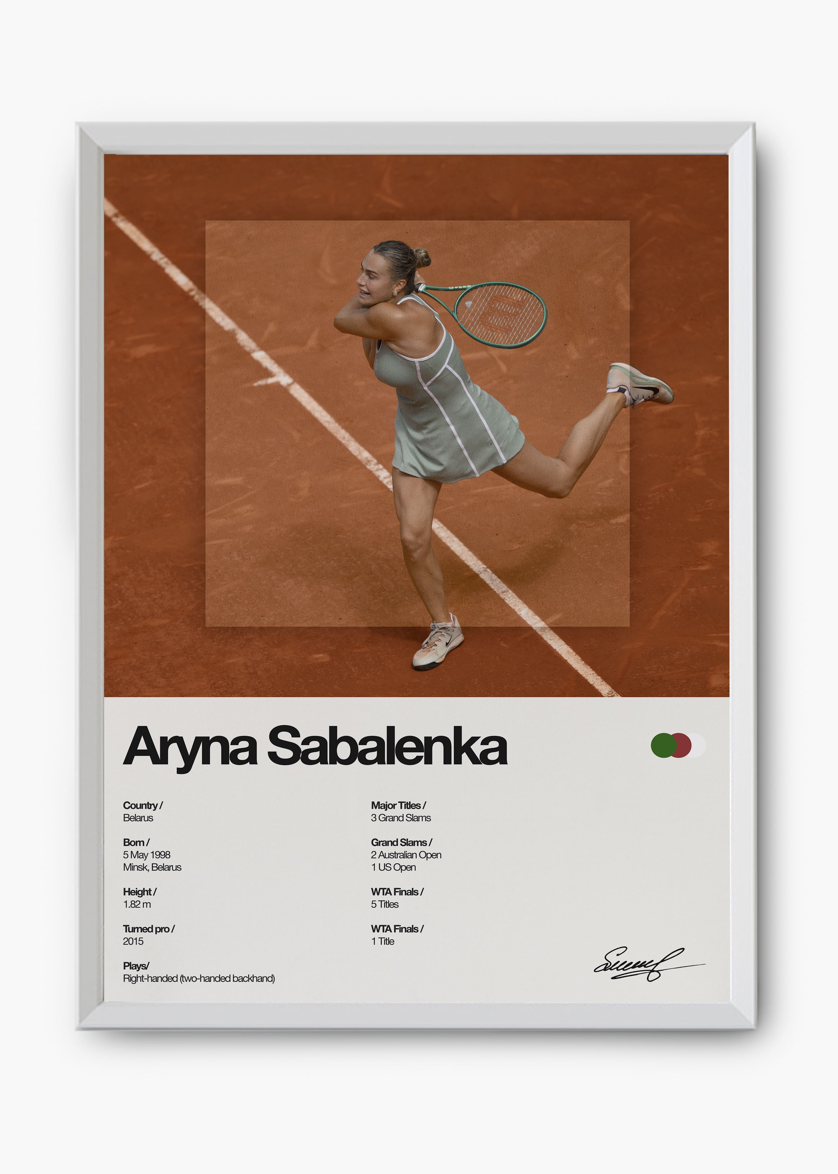 Quadro Aryna Sabalenka