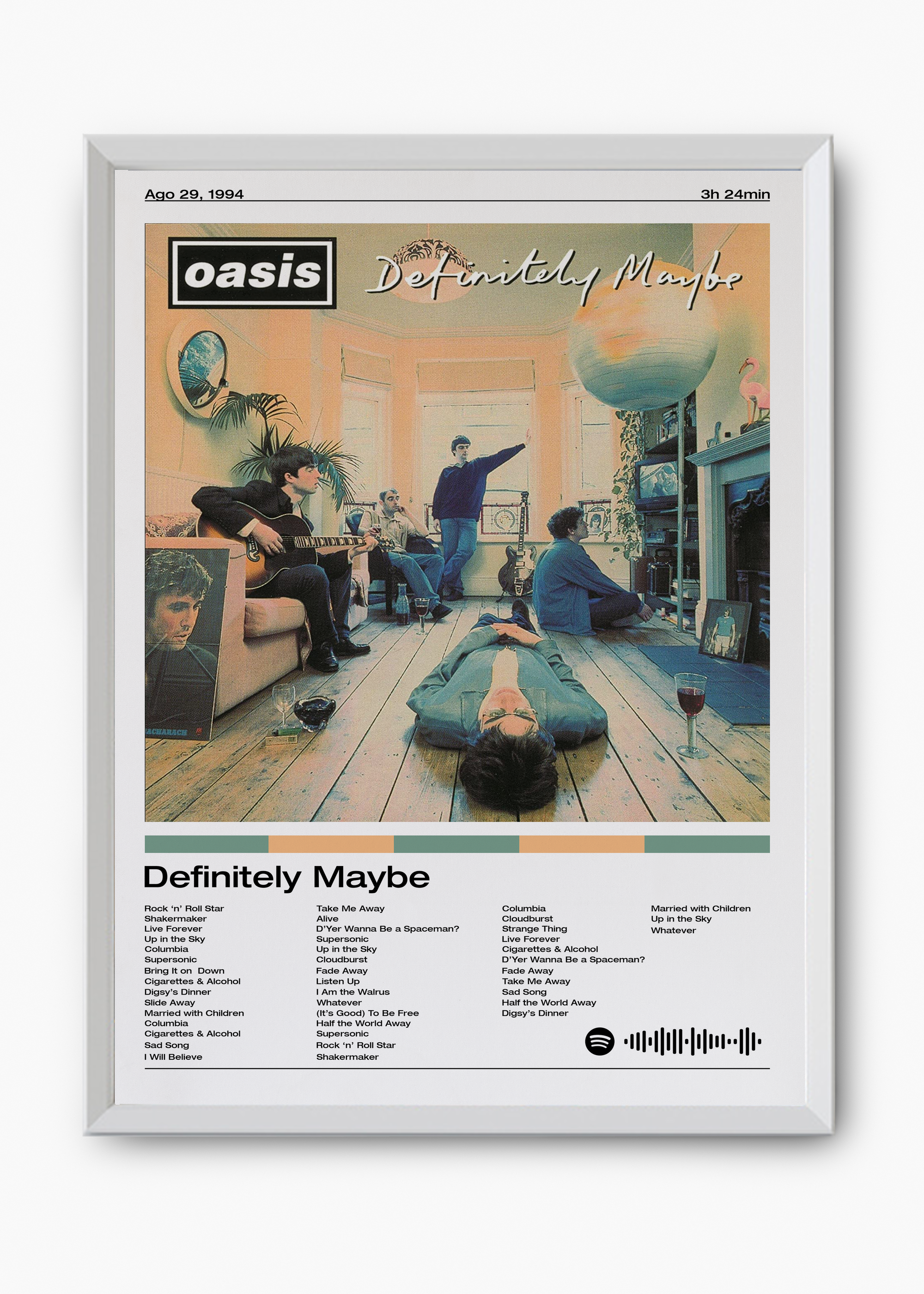 Quadro Oasis Definitely Maybe - 8
