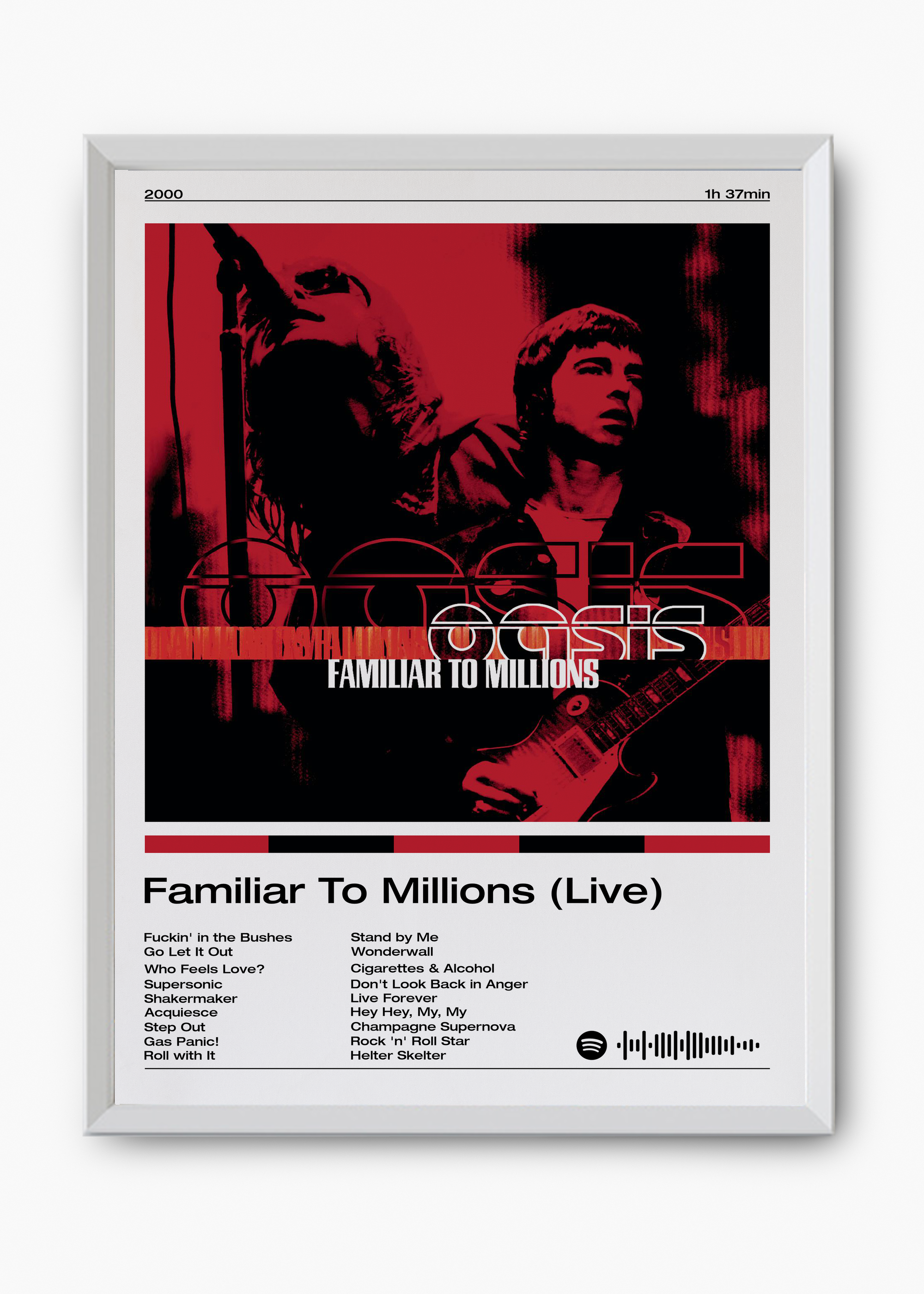 Quadro Oasis Familiar To Millions (Live) - 8