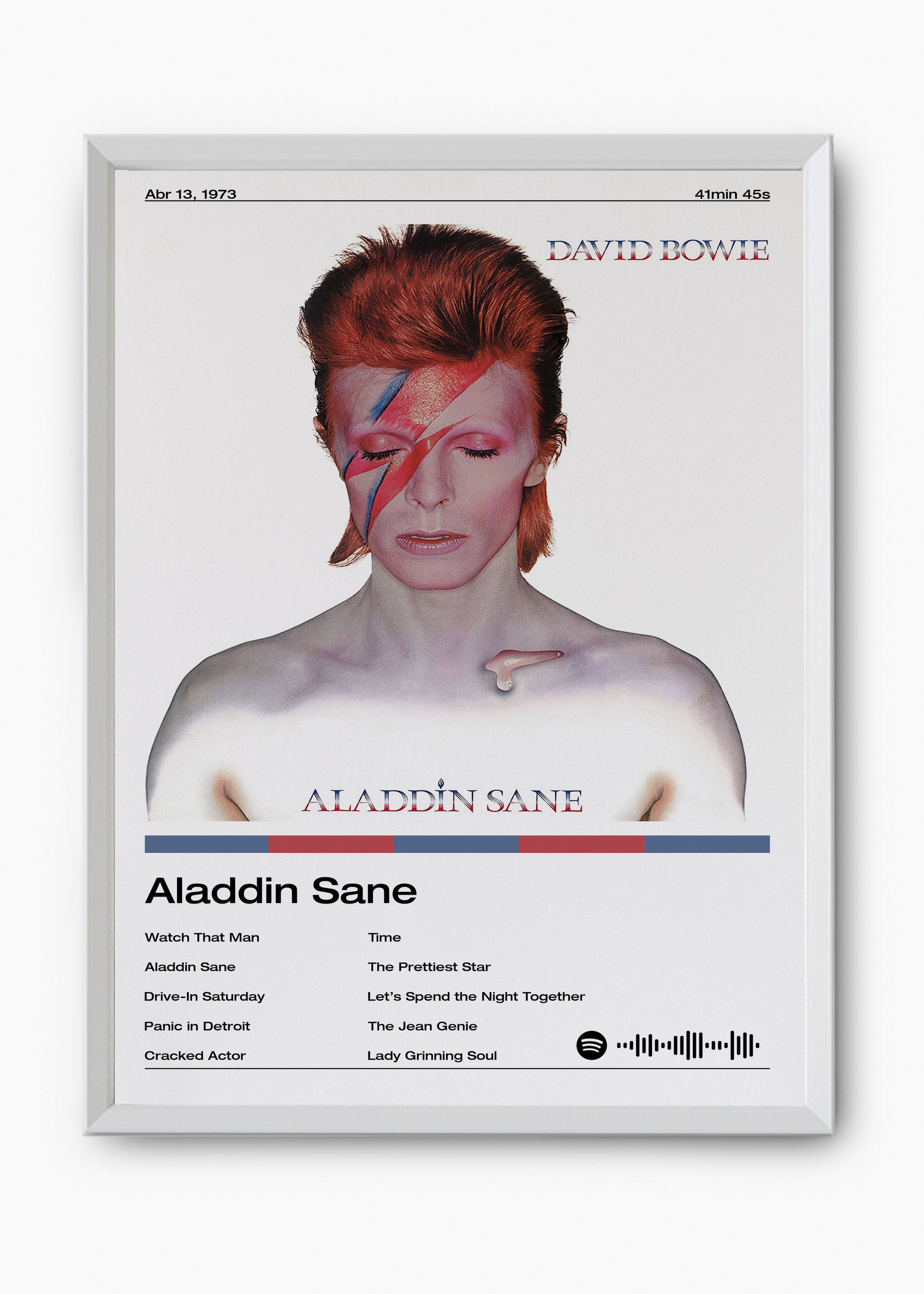 Quadro David Bowie Aladdin Sane - 8