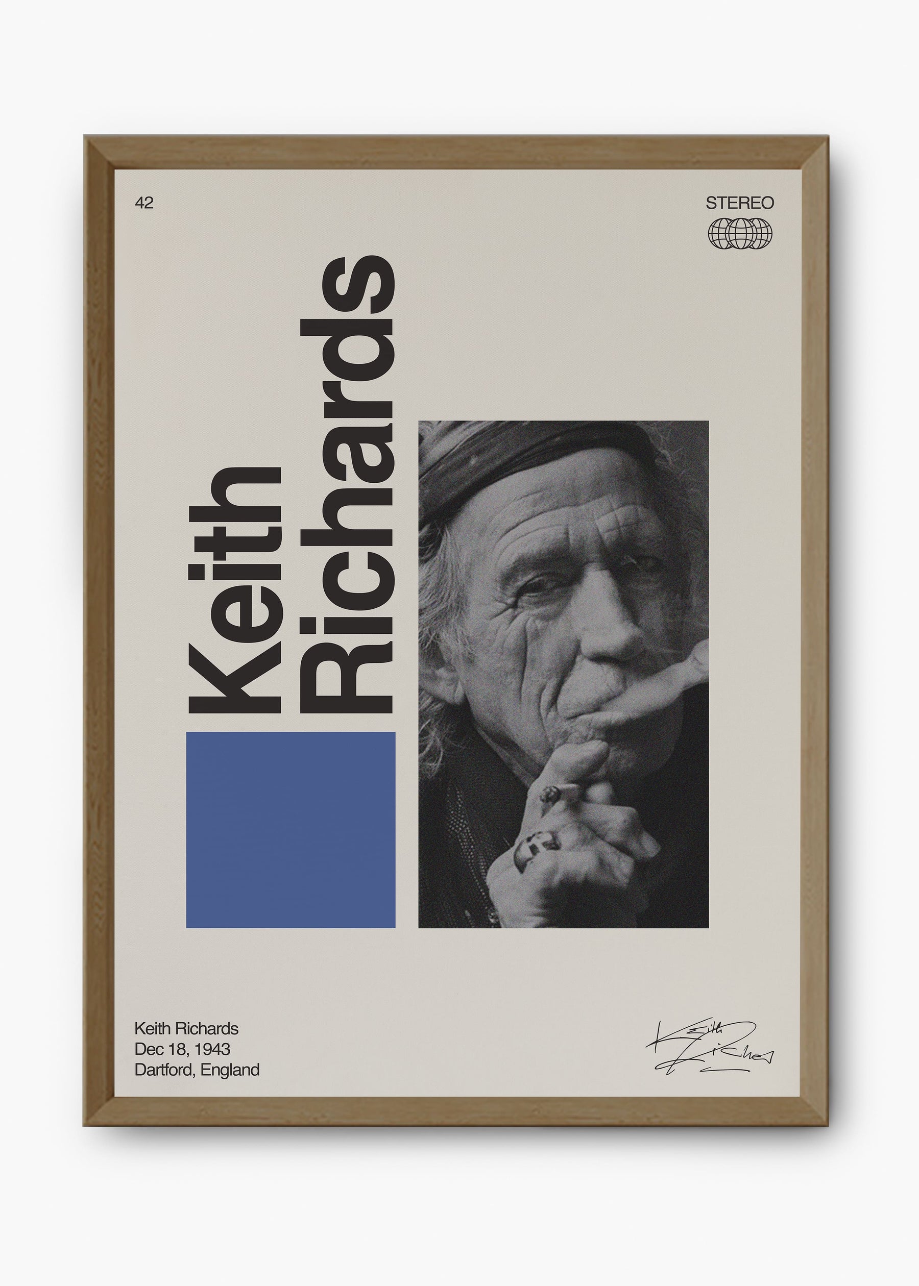 Quadro Signature Keith Richards