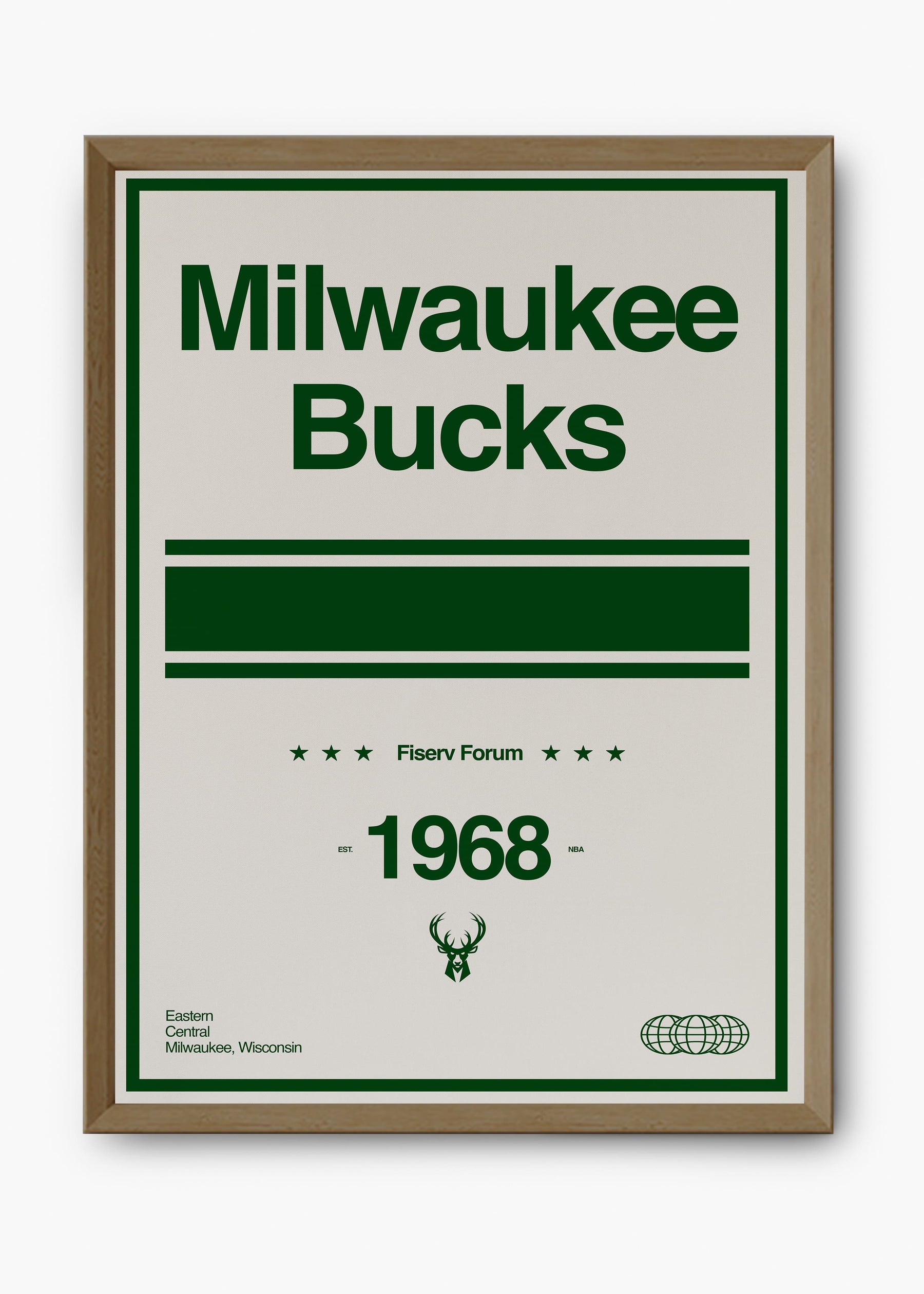 Quadro NBA Milwaukee Bucks