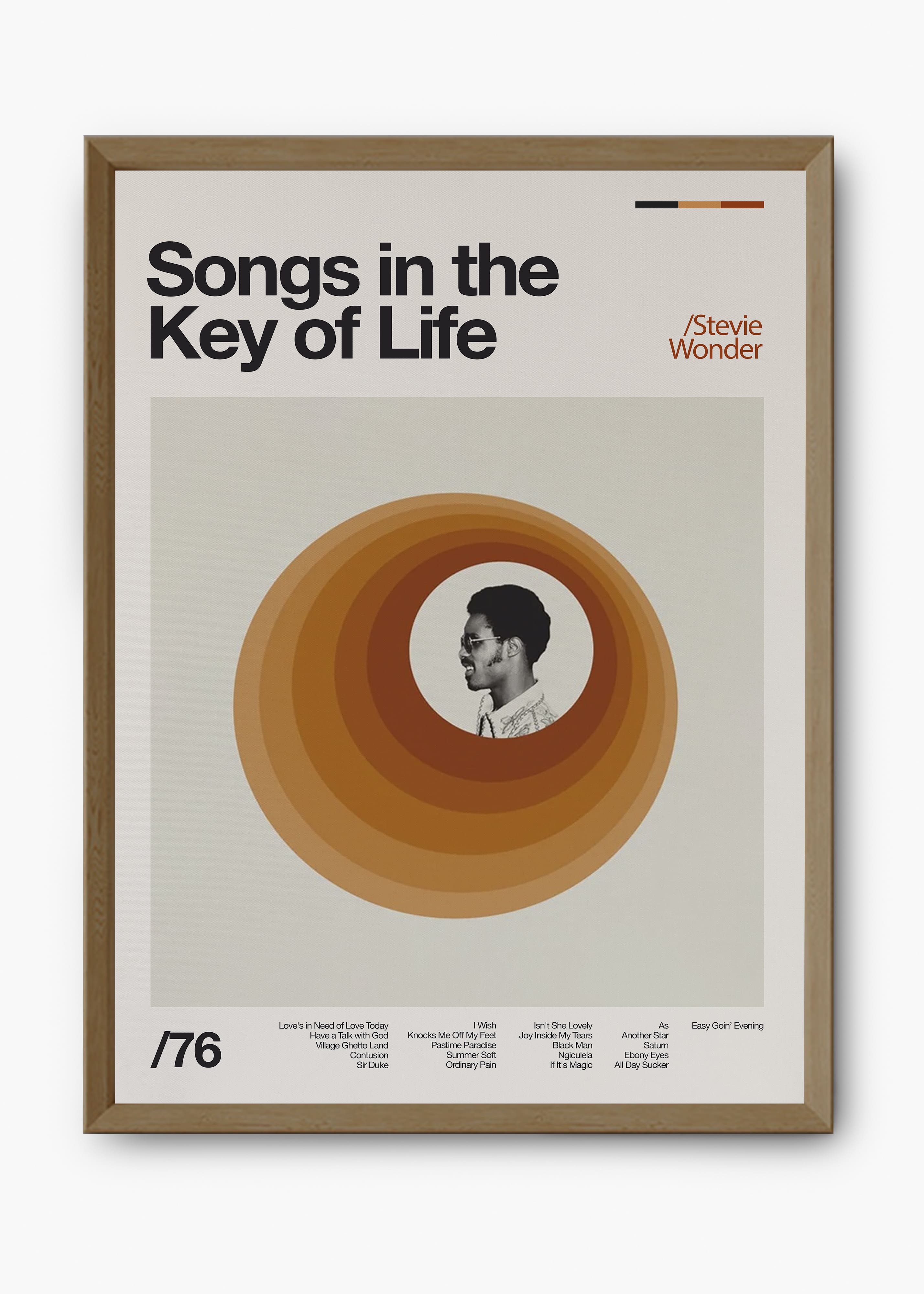 Quadro Stevie Wonder Songs in the Key of Life II