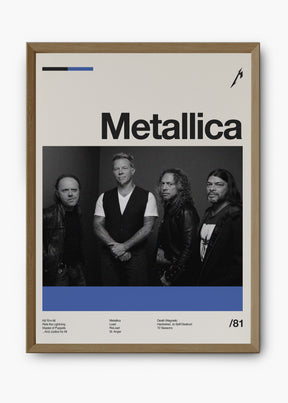 Quadro Metallica Banda