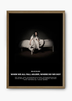 Quadro Billie Eilish When We All Fall Asleep Capa