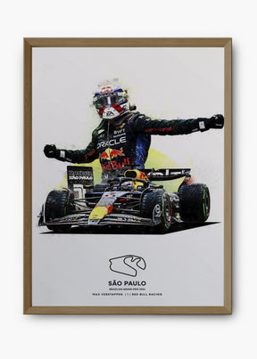 Quadro Max Verstappen São Paulo 2024