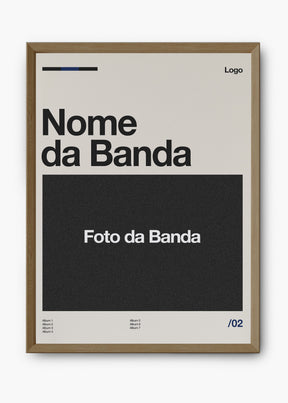 Quadro Personalizável - Bandas / Capas
