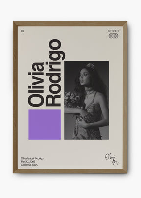 Quadro Signature Olivia Rodrigo
