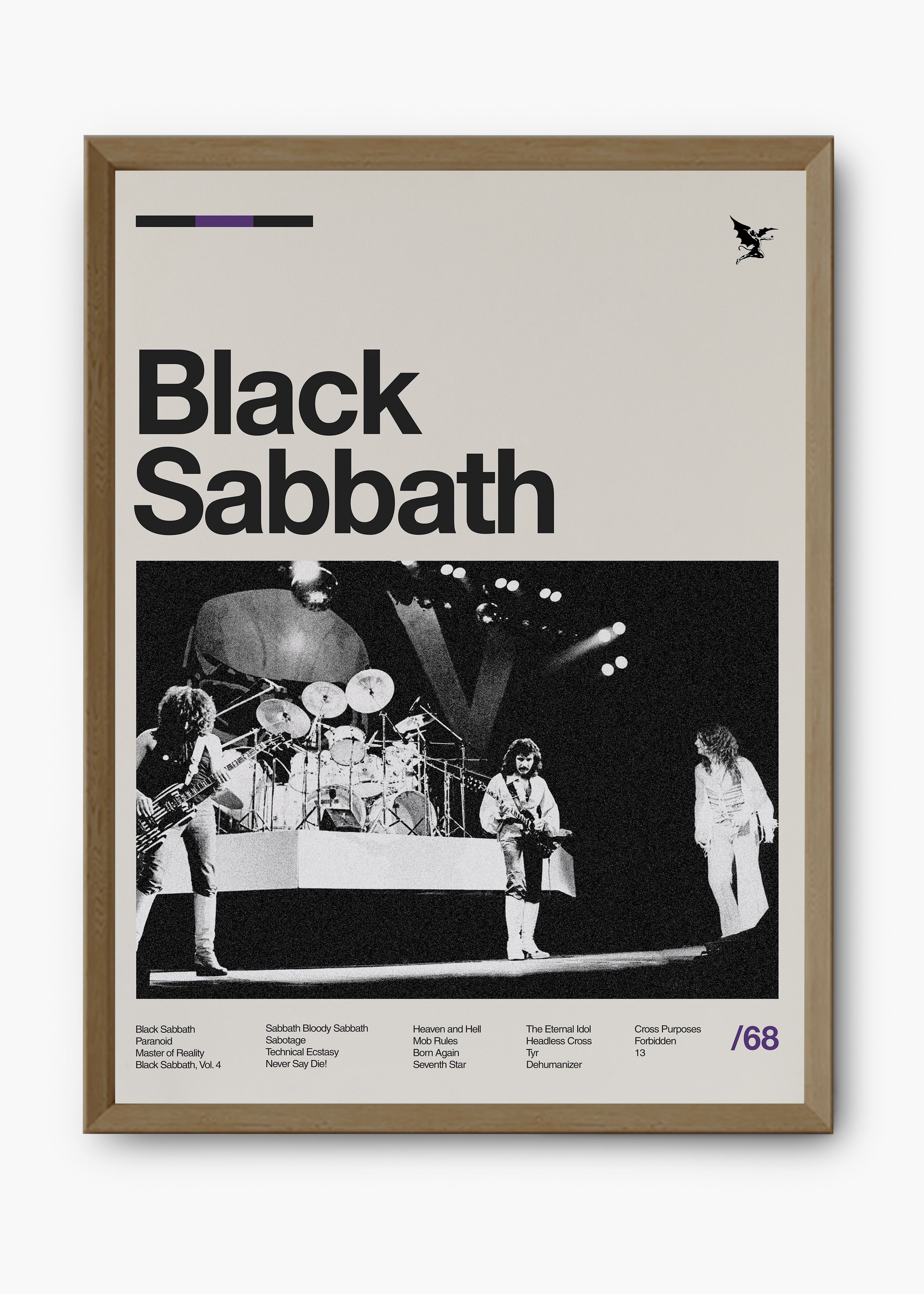 Quadro Black Sabbath Banda