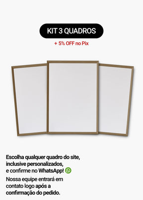 Kit 3 Quadros A Sua Escolha